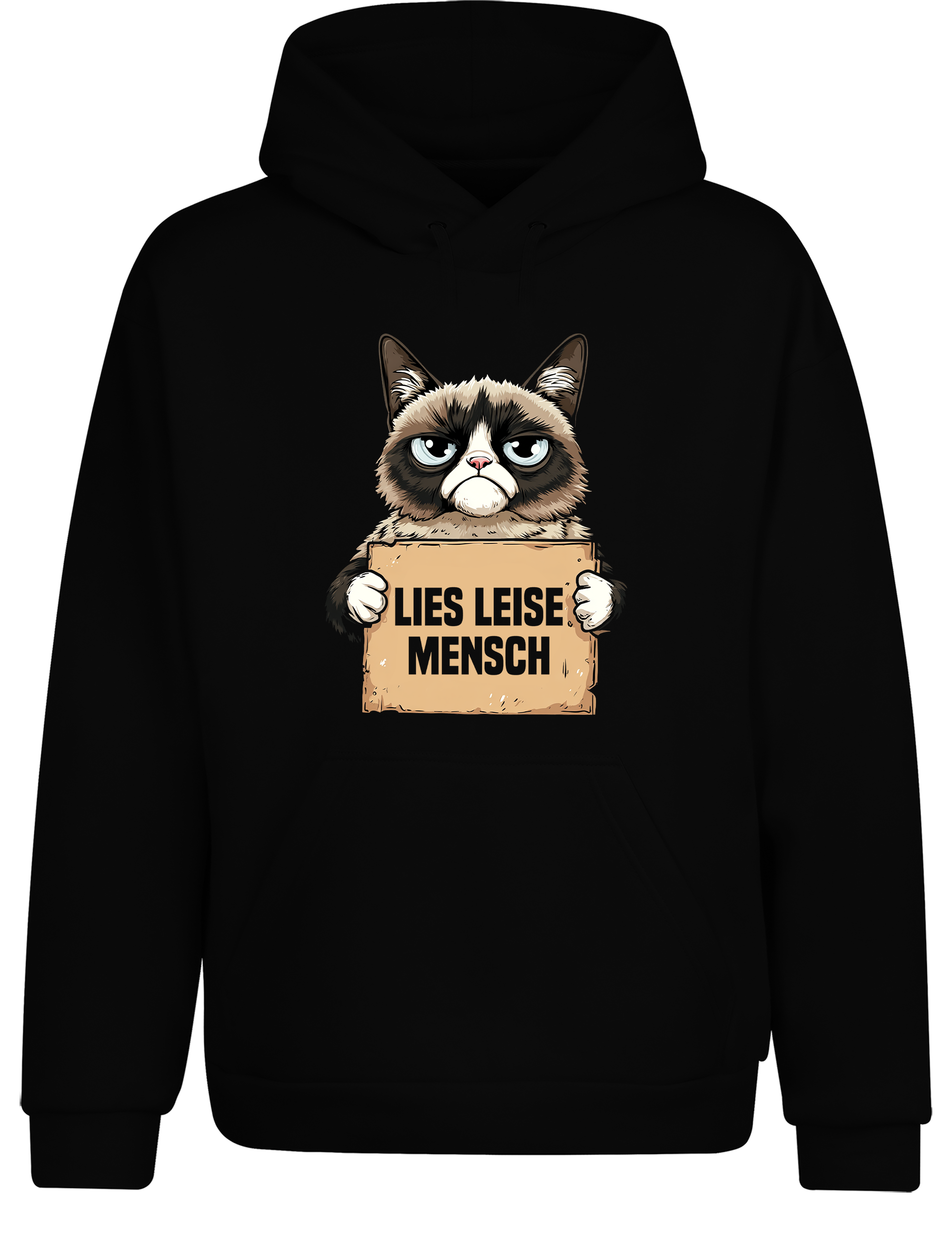 Lies leise Mensch – Hoodie im Retro Stil | Perfekter Kapuzenpullover für Leseratten, Bücherwürmer & Geschenkidee