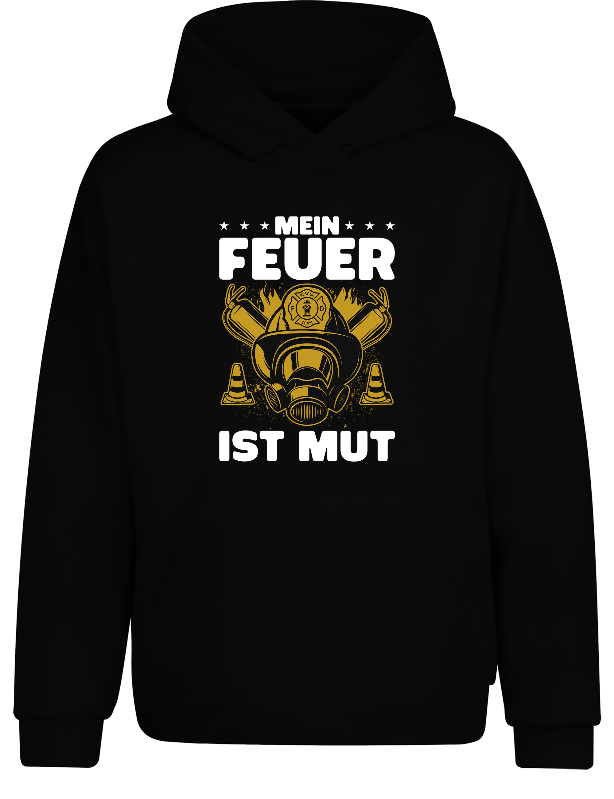 Unisex Hoodie Mein Feuer ist Mut | Feuerwehr Hoodie mit starkem Statement