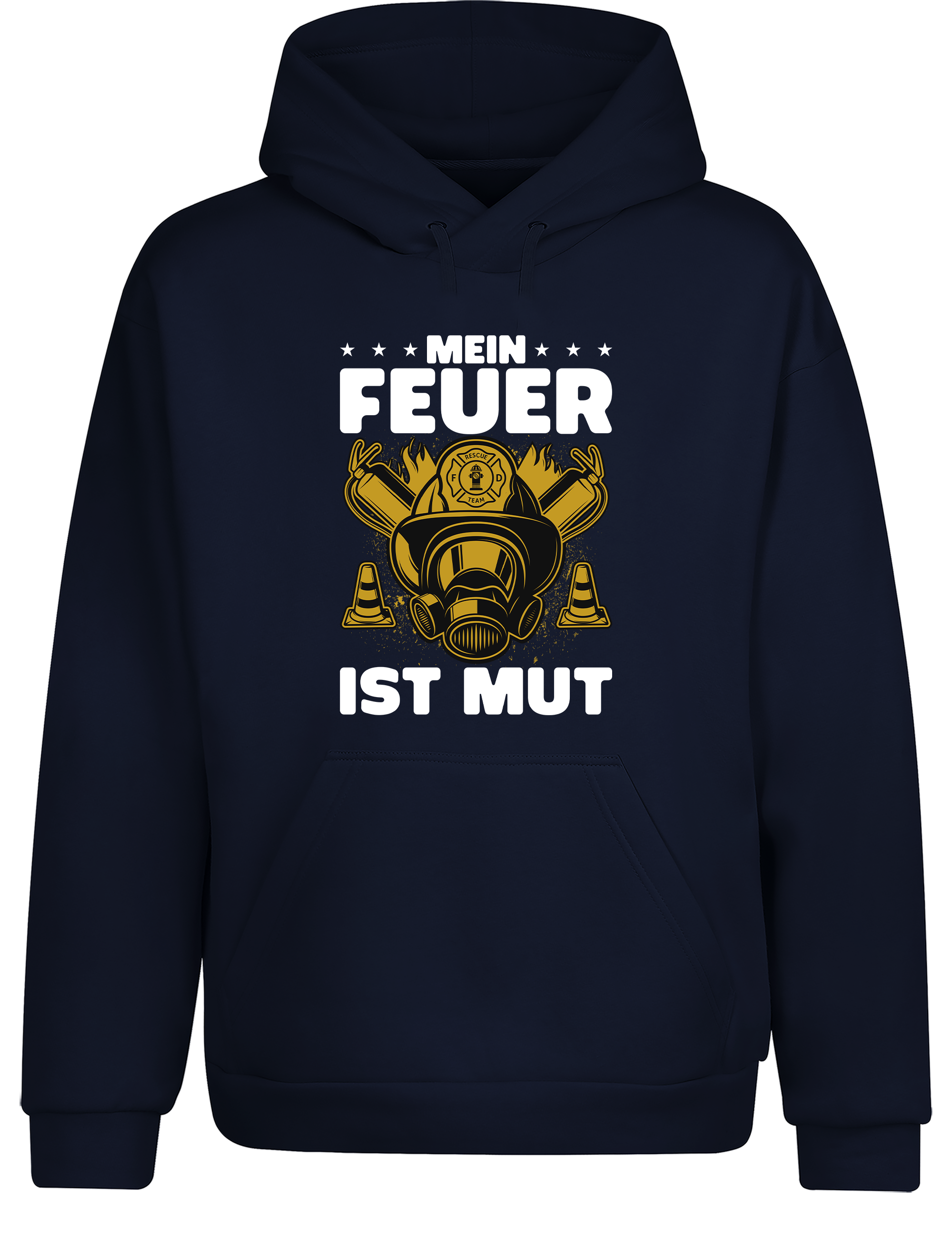 Unisex Hoodie Mein Feuer ist Mut | Feuerwehr Hoodie mit starkem Statement