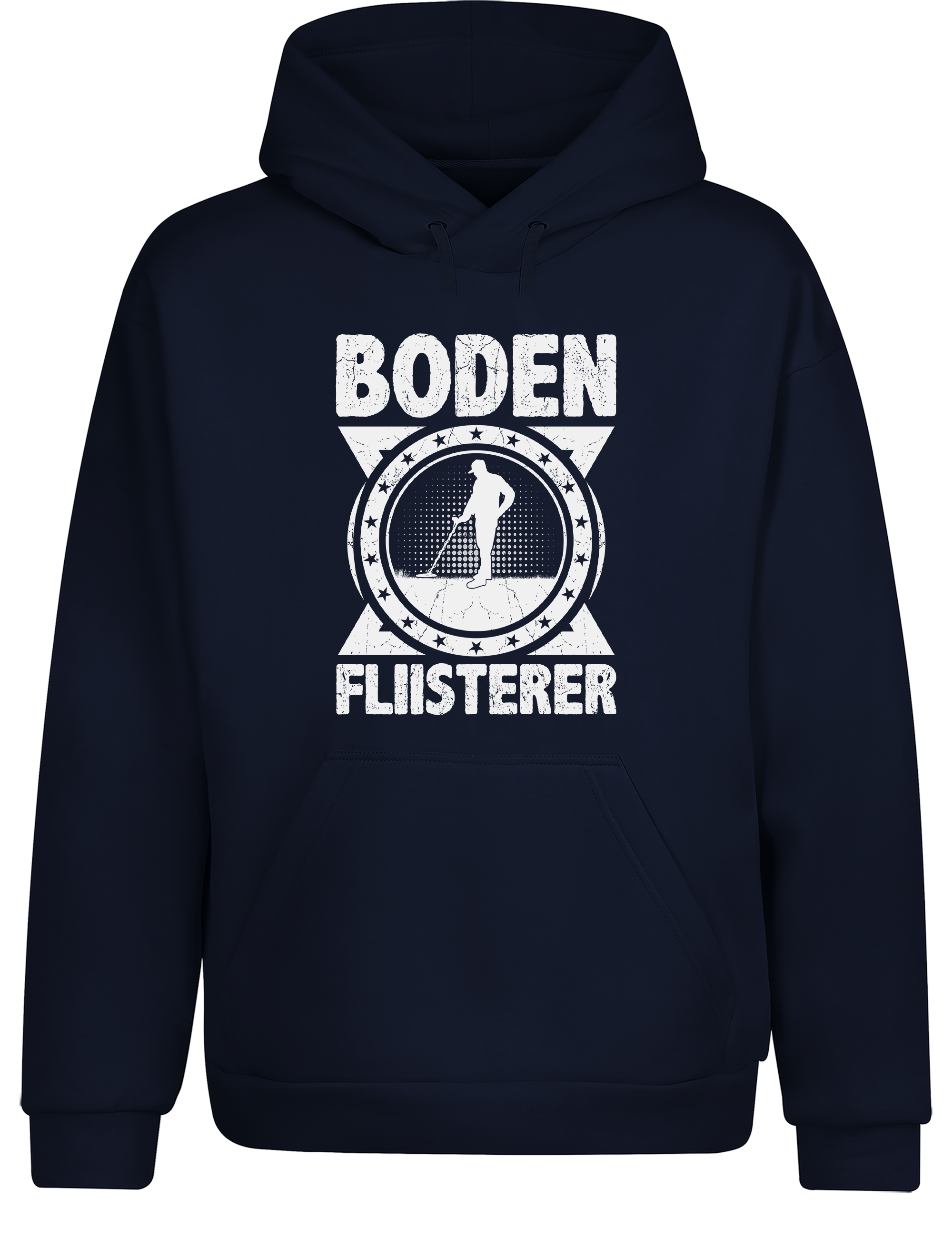 Bodenflüsterer – Hoodie im Retro Stil | Lustiger Kapuzenpullover für Schatzsucher, Sondler & Freizeit