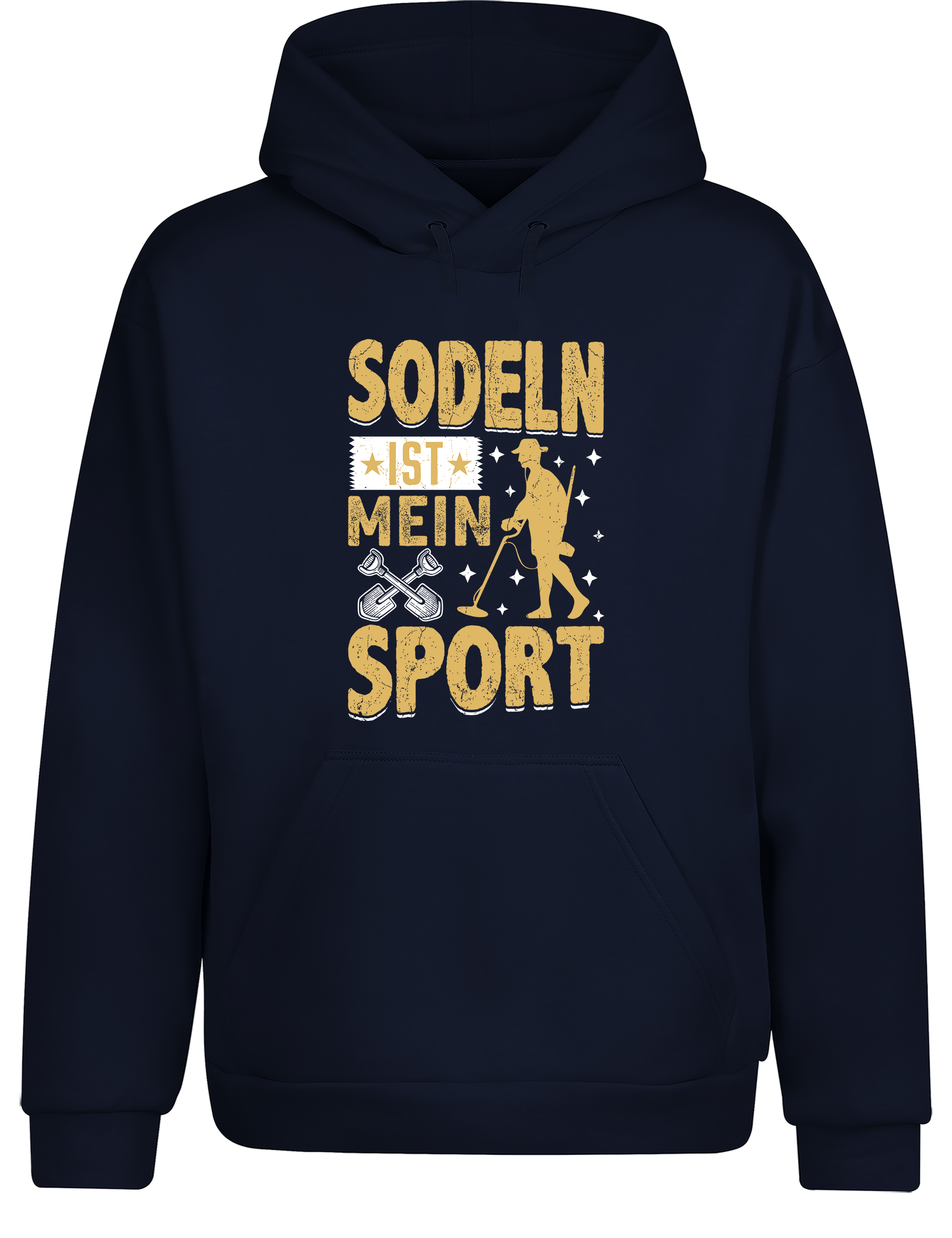 Sondeln ist mein Sport – Hoodie im Retro Stil | Lustiger Kapuzenpullover für Sondler, Schatzsuche & Freizeit