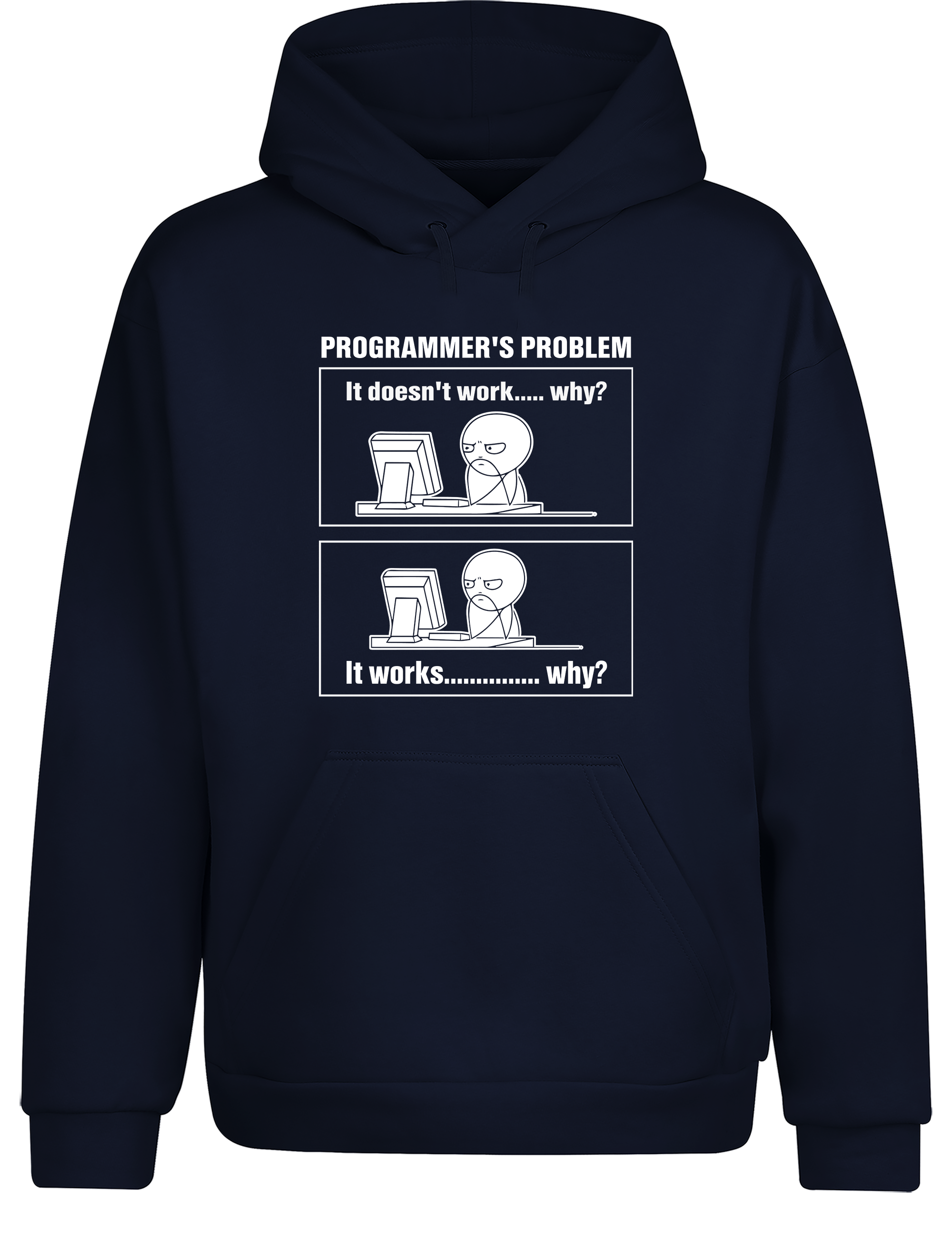 Programmer’s Problem – Hoodie im Retro Stil | Lustiger Kapuzenpullover für Entwickler, Coder & IT-Fans