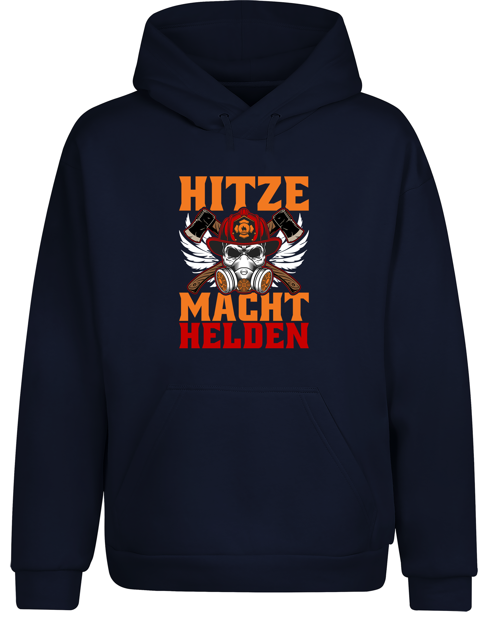 Hitze Macht Helden – Feuerwehr Hoodie | Warmer Kapuzenpullover für Firefighter & Einsatzhelden
