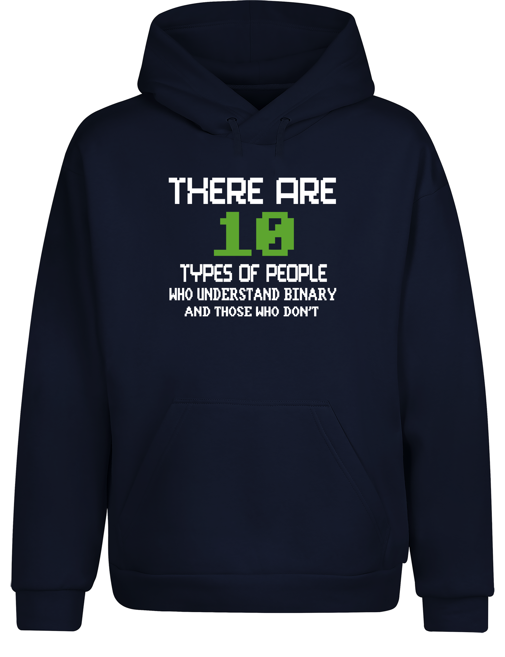 There Are 10 Types of People – Hoodie im Retro Stil | Lustiger Kapuzenpullover für Programmierer, Entwickler & IT-Fans