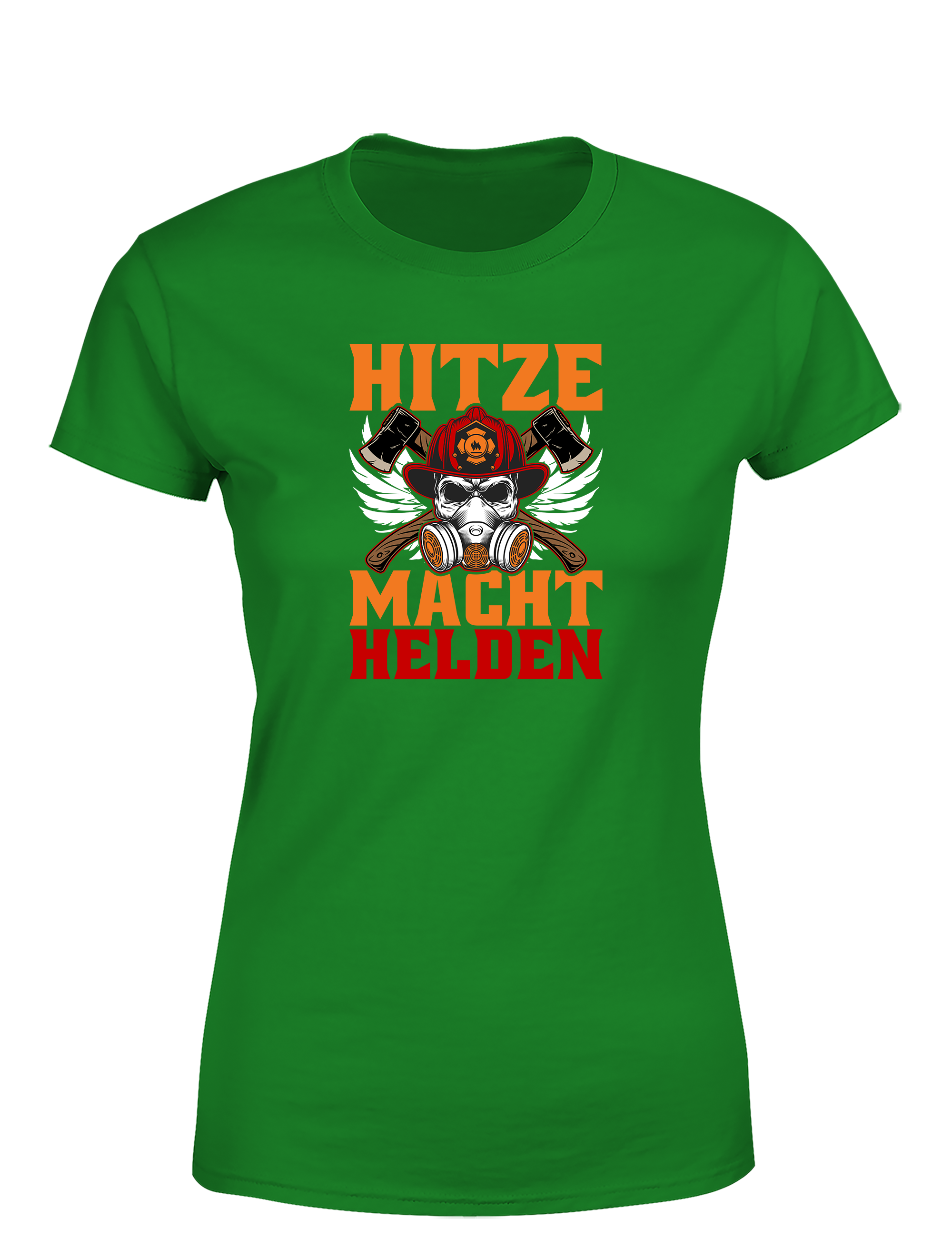 Hitze Macht Helden – Damen Feuerwehr T-Shirt | Starkes Firefighter Shirt für Frauen im Einsatz