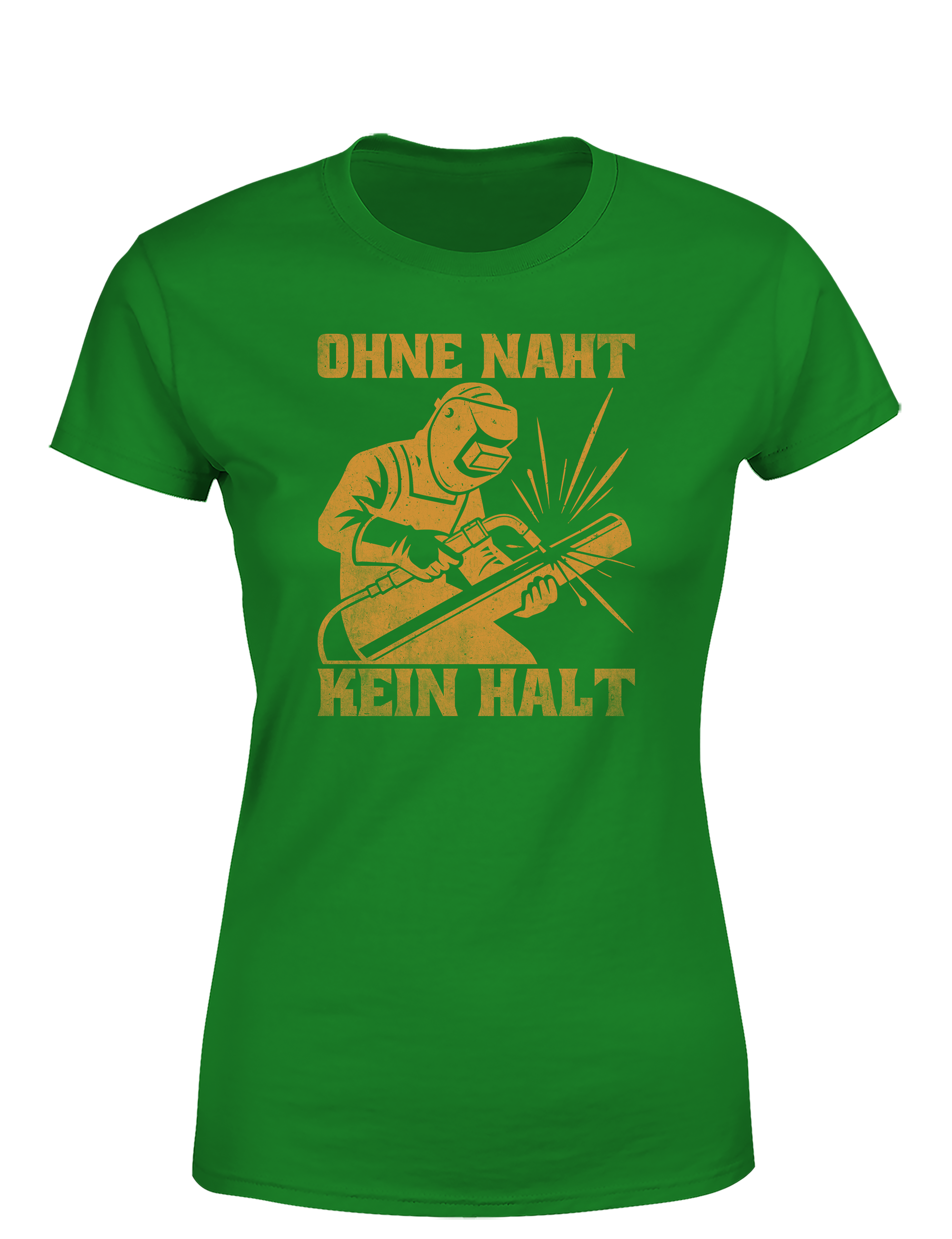 Ohne Naht kein Halt – Damen T-Shirt im Retro Stil | Lustiges Shirt für Schweißerinnen, Metallbauerinnen & Handwerkerinnen