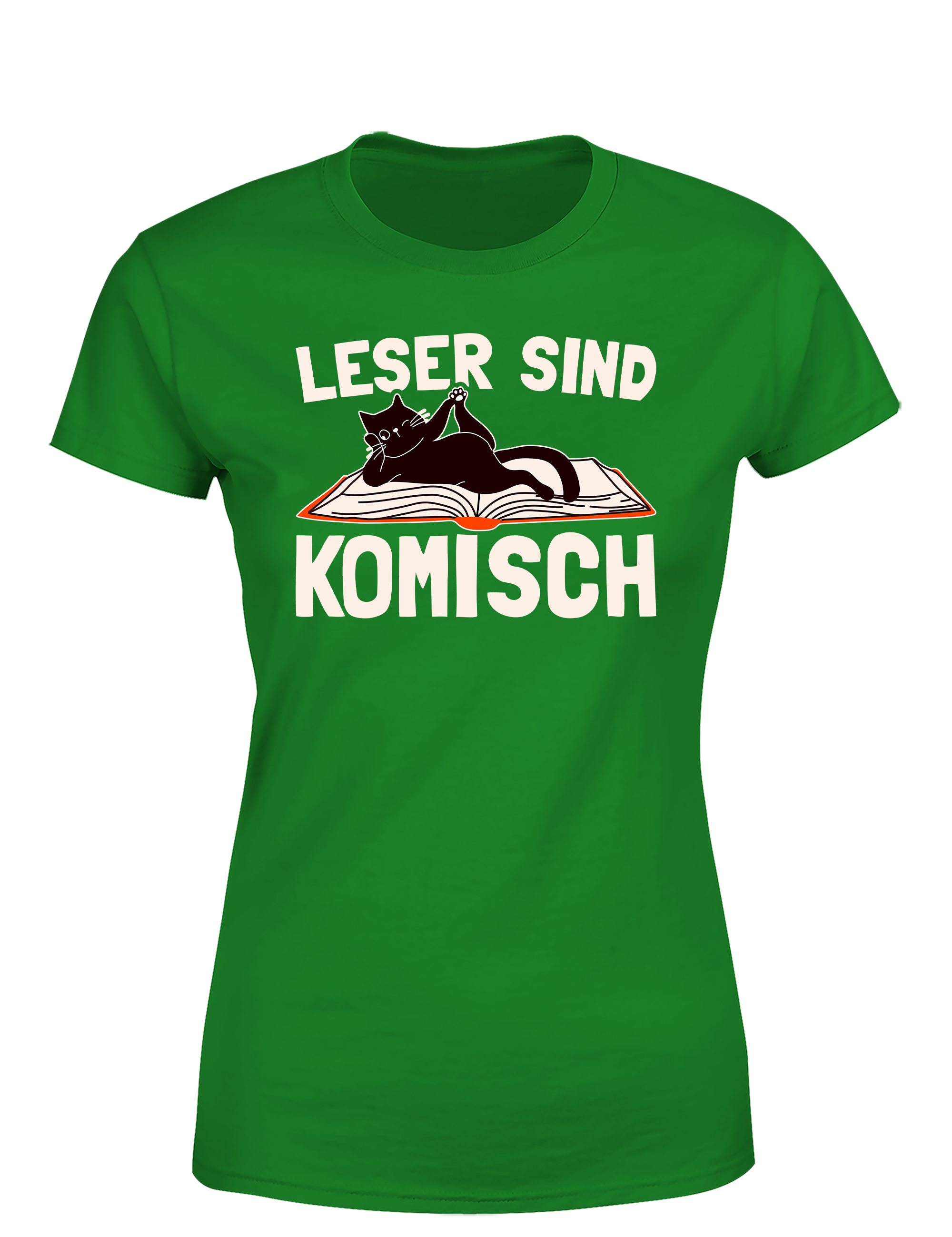 Leser sind komisch – Damen T-Shirt im Retro Stil | Lustiges Shirt für Leseratten, Bibliothek & Geschenkidee