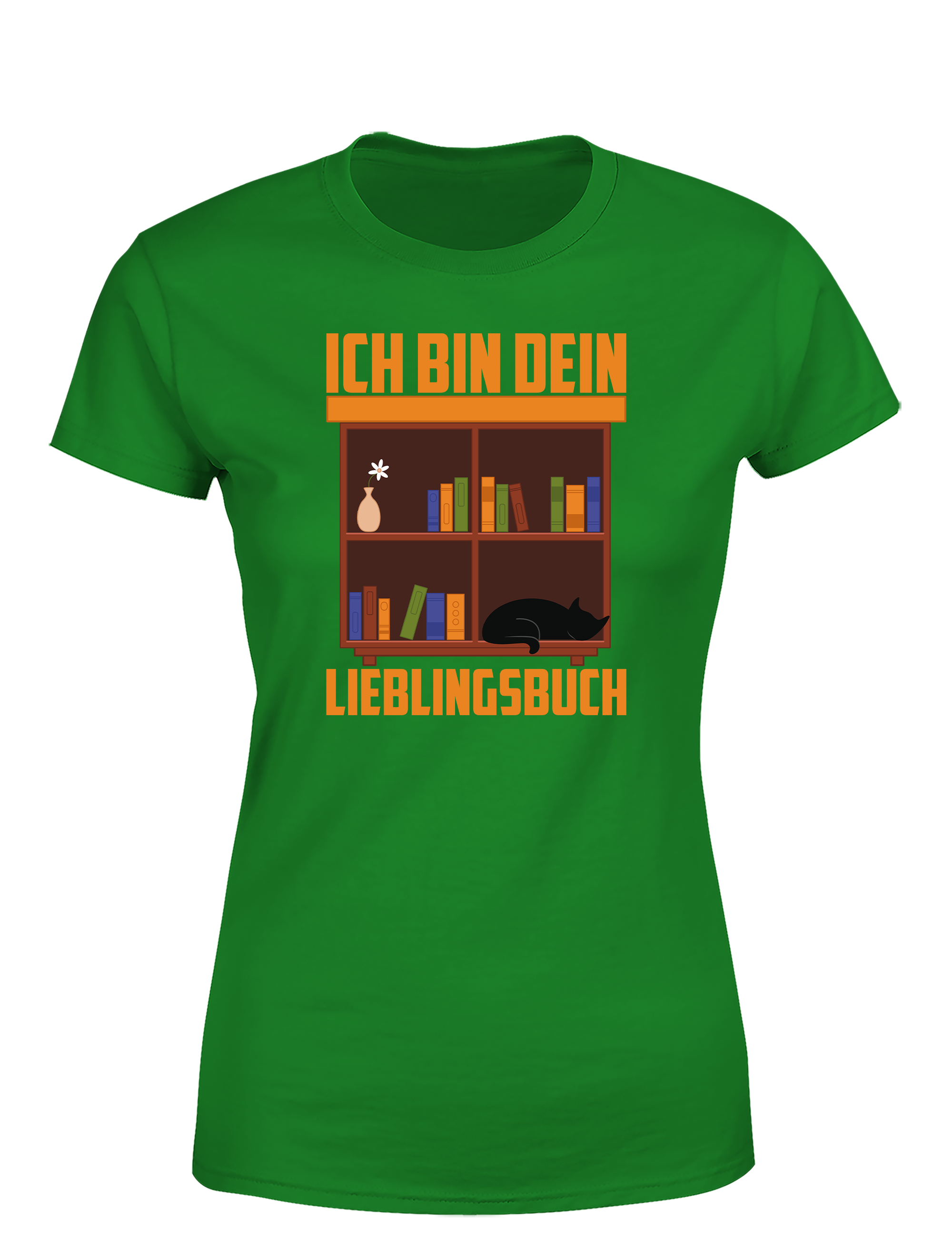 Ich bin dein Lieblingsbuch – Damen T-Shirt im Retro Stil | Lustiges Shirt für Leserinnen, Bibliothek & Geschenkidee
