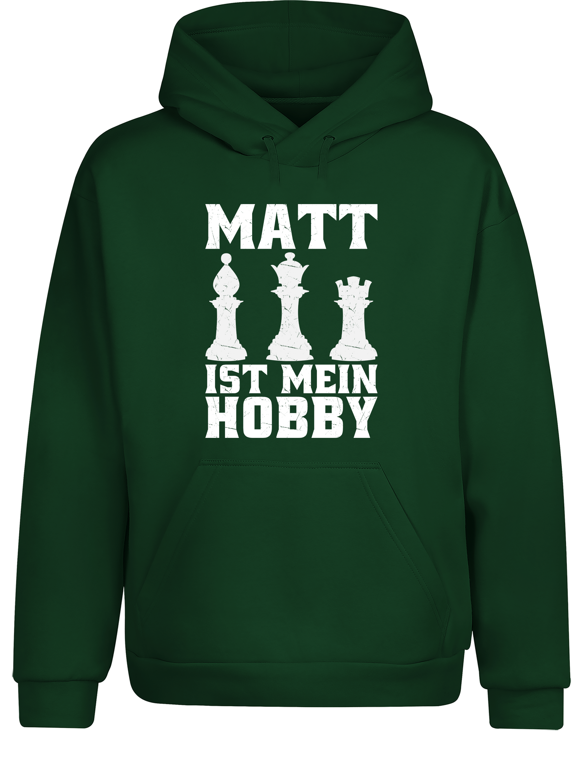 Matt ist mein Hobby – Hoodie im Retro-Stil | Perfekter Kapuzenpullover für Schachspieler, Turniere, Freizeit & als Geschenkidee