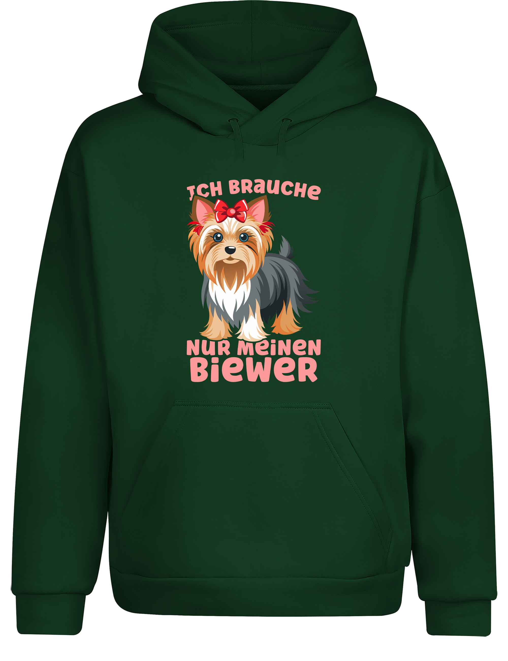 Unisex Hoodie „Ich brauche nur meinen Biewer“ | Lustiger Biewer Terrier Hunde Hoodie