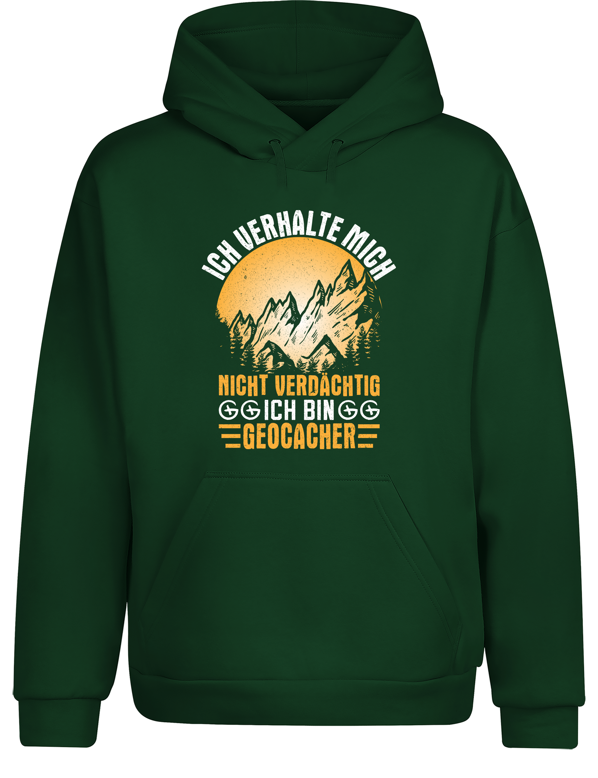 Ich verhalte mich nicht verdächtig – Ich bin Geocacher | Lustiger Hoodie für Geocacher & Schatzsucher