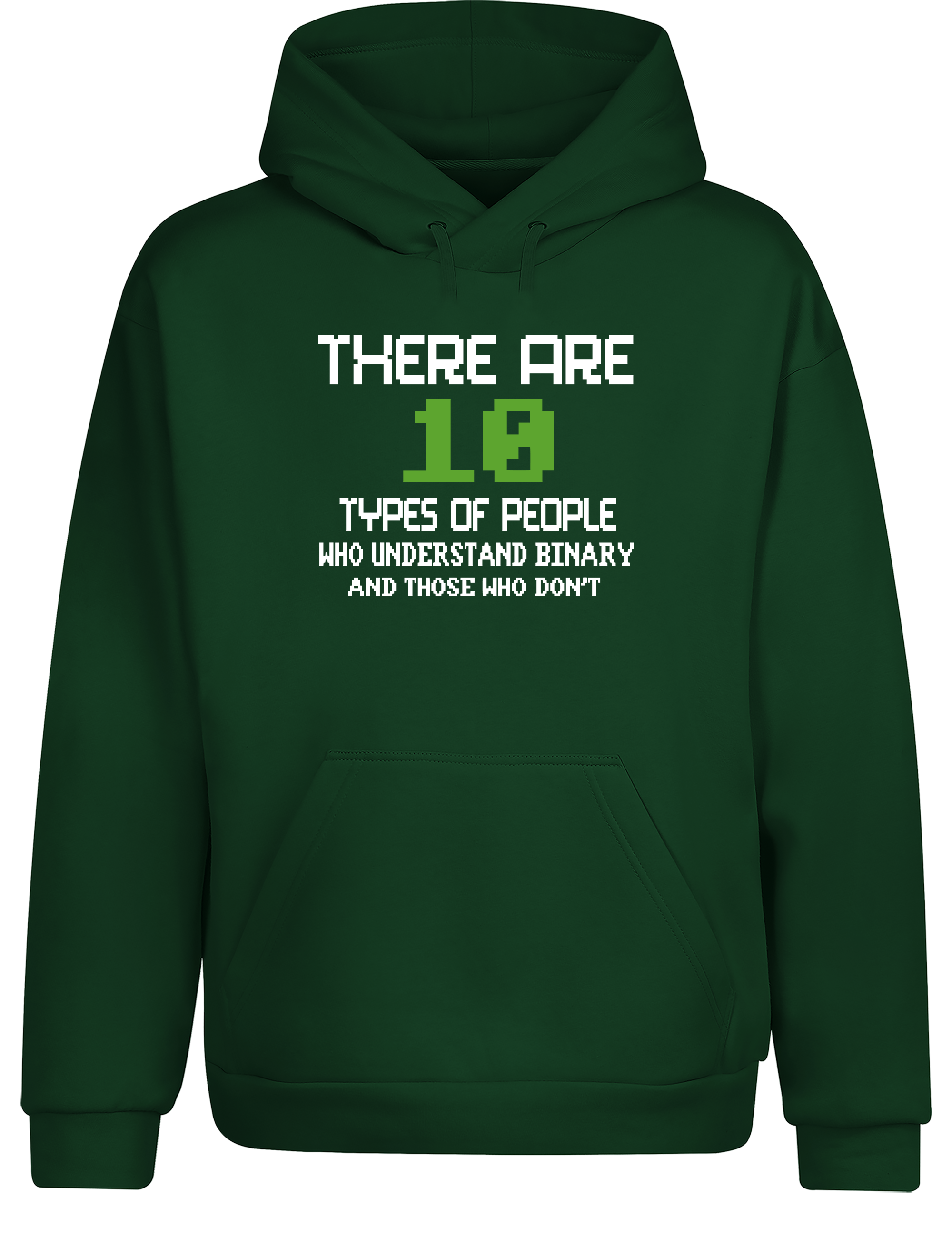 There Are 10 Types of People – Hoodie im Retro Stil | Lustiger Kapuzenpullover für Programmierer, Entwickler & IT-Fans