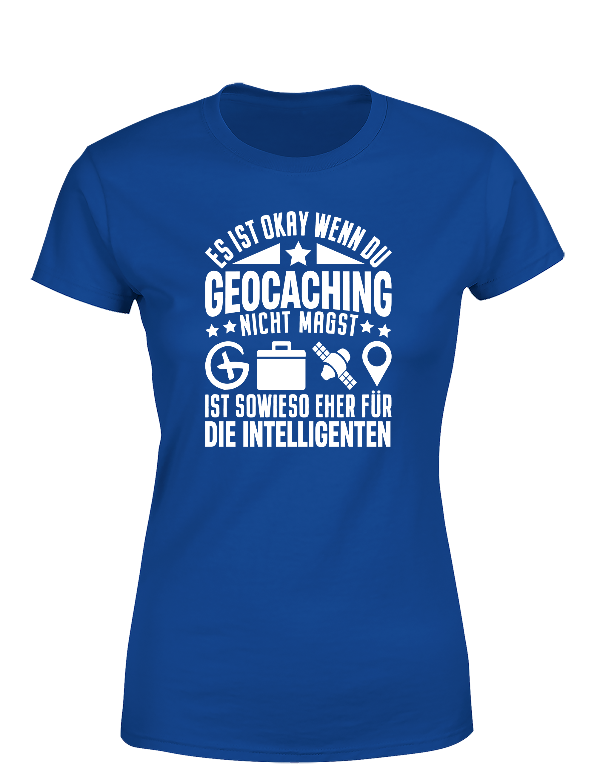 Es ist okay, wenn du Geocaching nicht magst – Damen T-Shirt im Retro Stil | Lustiges Shirt für Geocacherinnen, Schatzsucherinnen & Outdoor-Fans