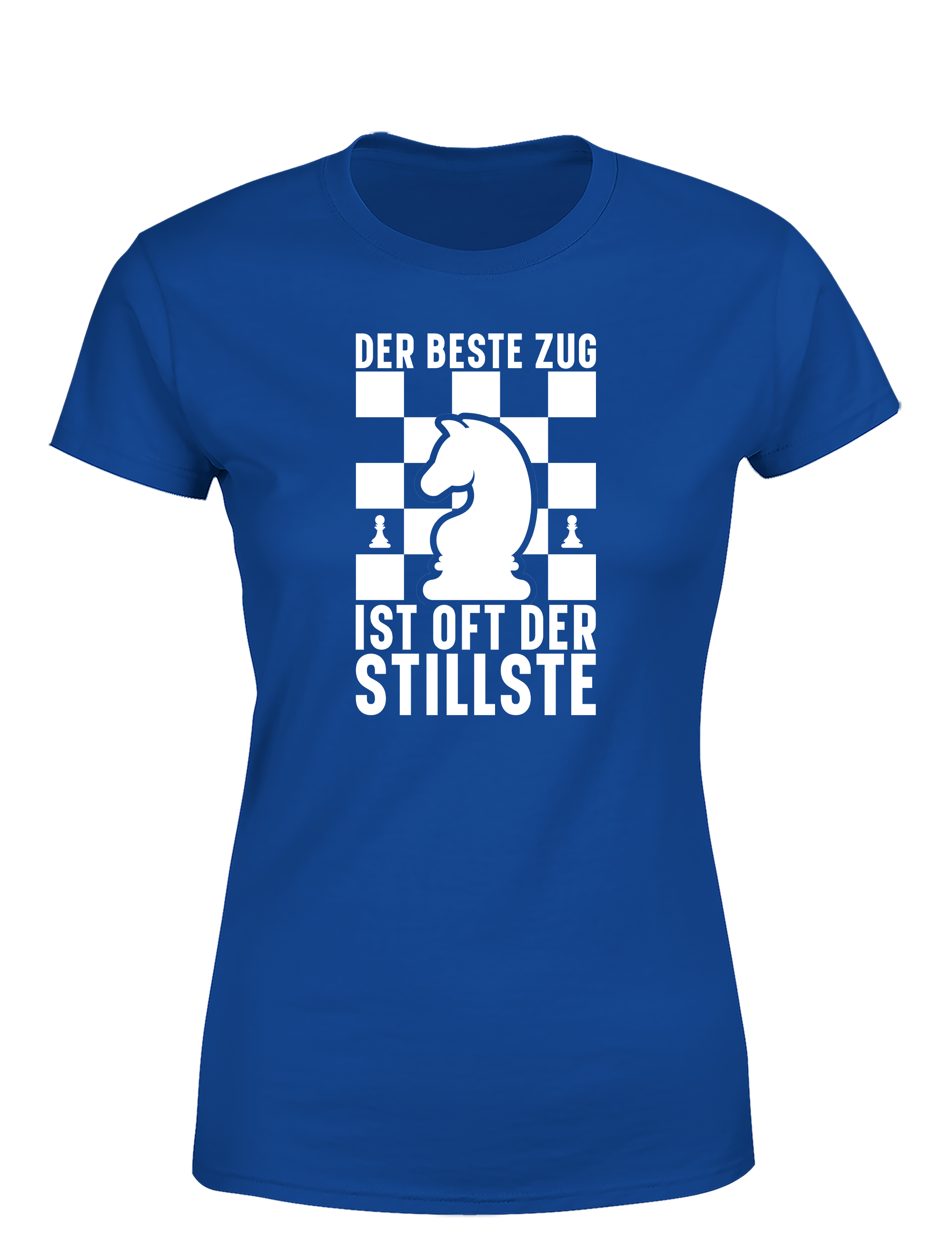 Der beste Zug ist oft der stillste – Damen T-Shirt im Retro Stil | Stylisches Damen Shirt für Schachspielerinnen, Turniere, Freizeit & Geschenkidee
