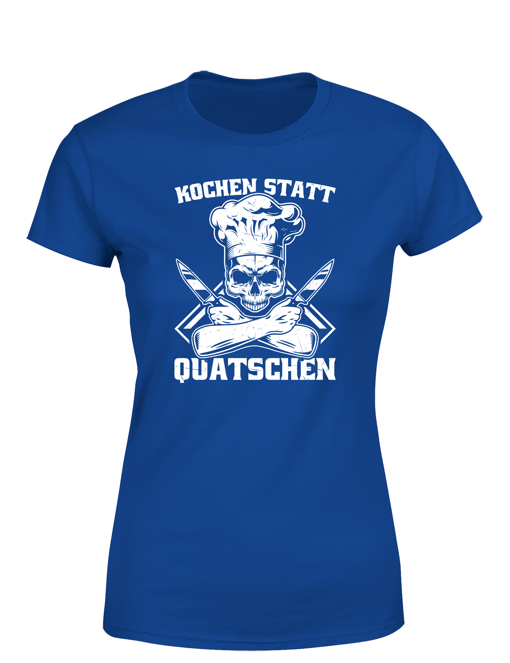 Damen T-Shirt „Kochen statt Quatschen“ | Cooles Koch Shirt für Frauen mit Humor