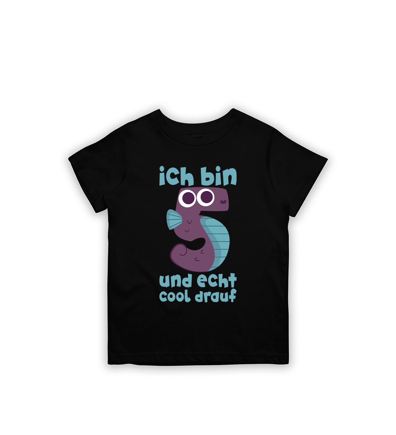 Ich bin 5 und echt cool drauf Kinder T-Shirt – Lustiges Geburtstagsshirt für Kinder