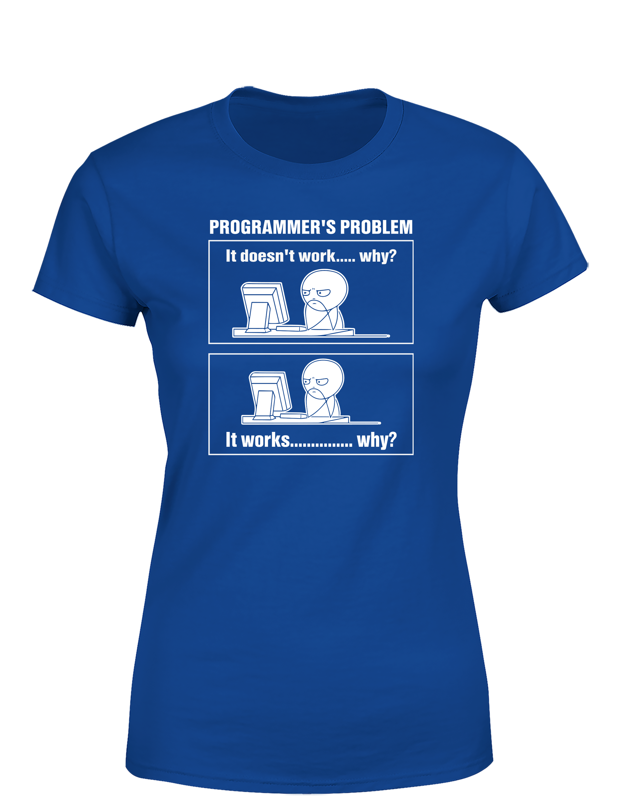 Programmer’s Problem – Damen T-Shirt im Retro Stil | Lustiges Nerd Shirt für Entwicklerinnen, Coderinnen & IT-Fans
