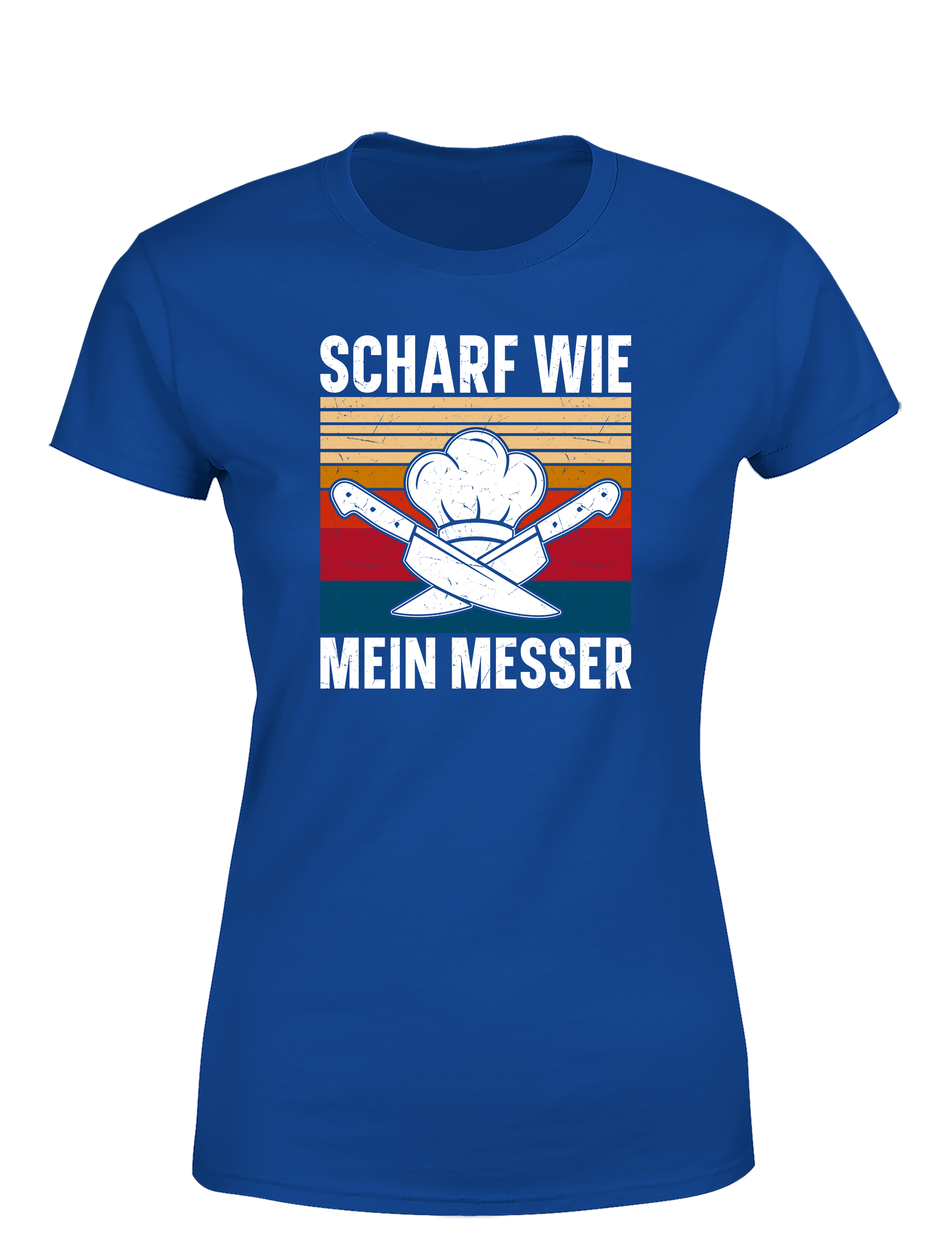 Damen T-Shirt „Scharf wie mein Messer“ | Cooles Koch Shirt für Frauen mit Küchenpower