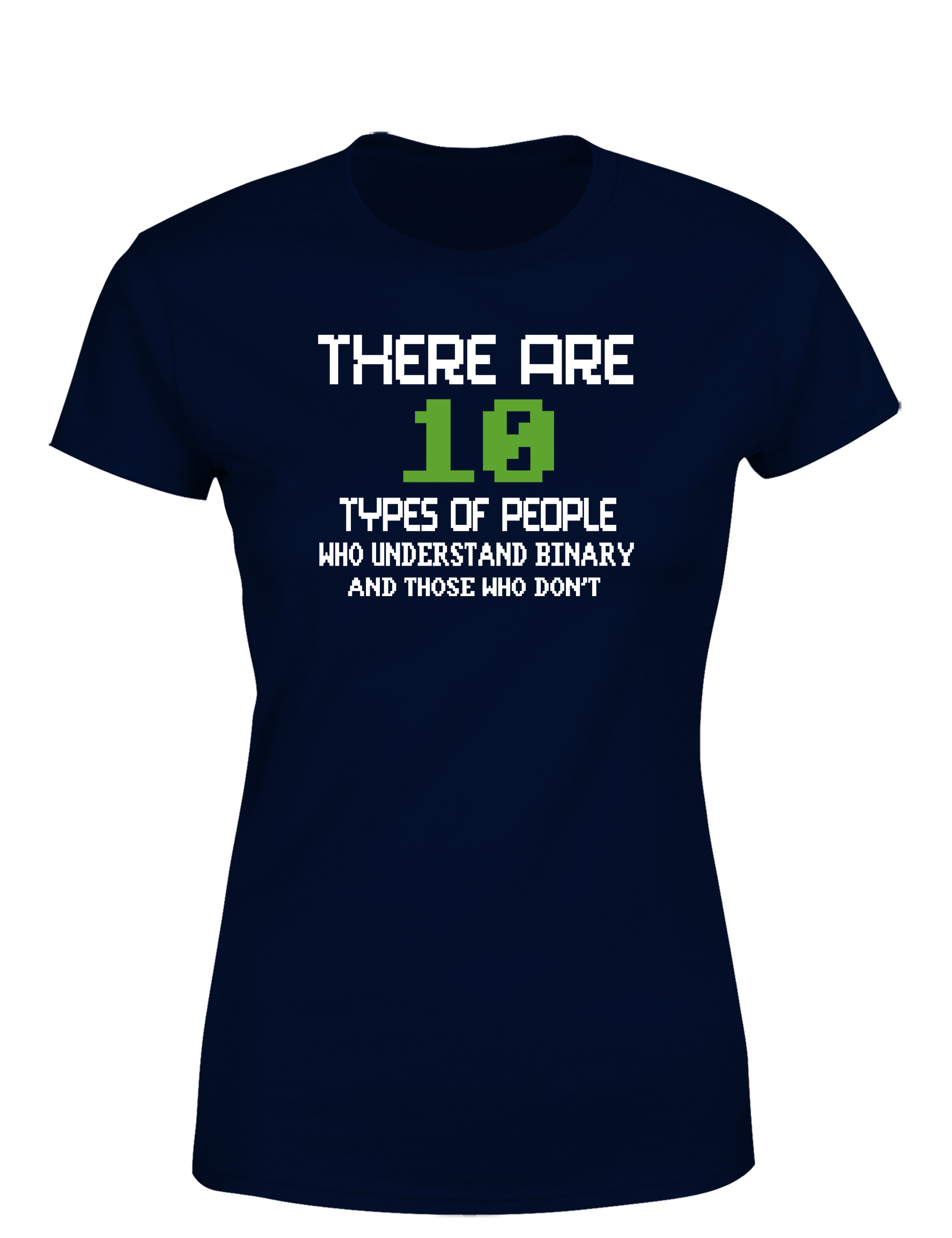 There Are 10 Types of People – Damen T-Shirt im Retro Stil | Lustiges Nerd Shirt für Programmiererinnen, Entwicklerinnen & IT-Fans