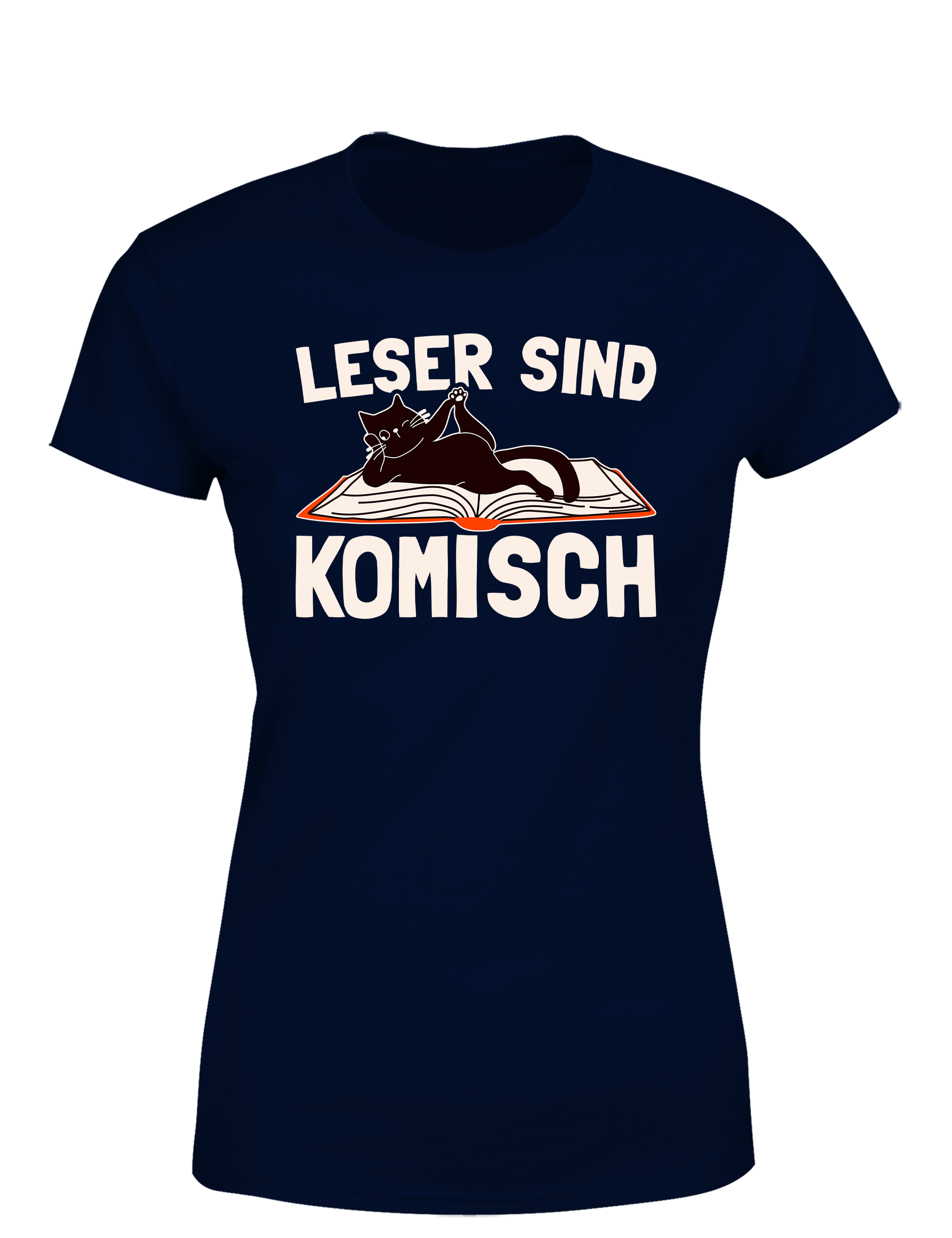 Leser sind komisch – Damen T-Shirt im Retro Stil | Lustiges Shirt für Leseratten, Bibliothek & Geschenkidee