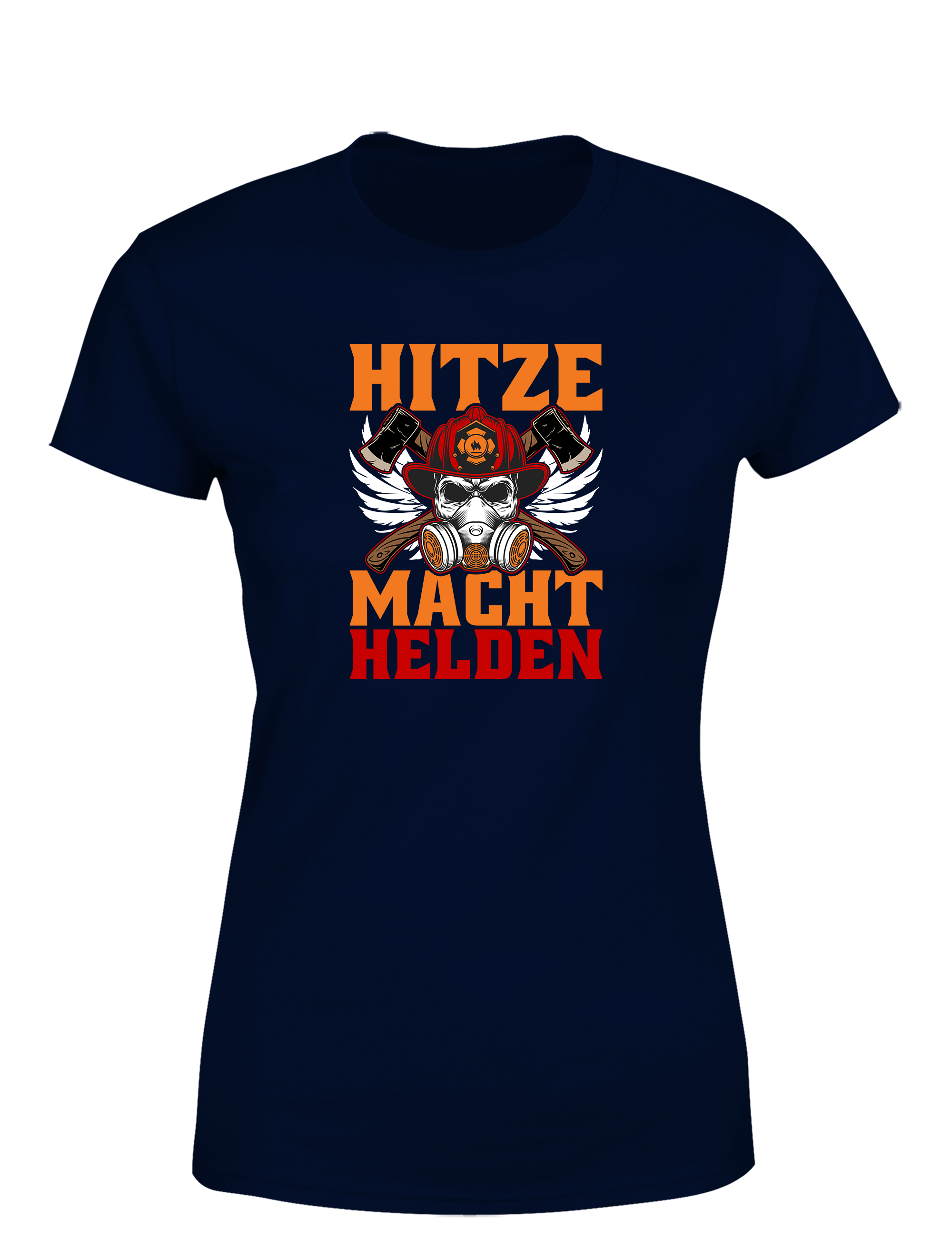 Hitze Macht Helden – Damen Feuerwehr T-Shirt | Starkes Firefighter Shirt für Frauen im Einsatz