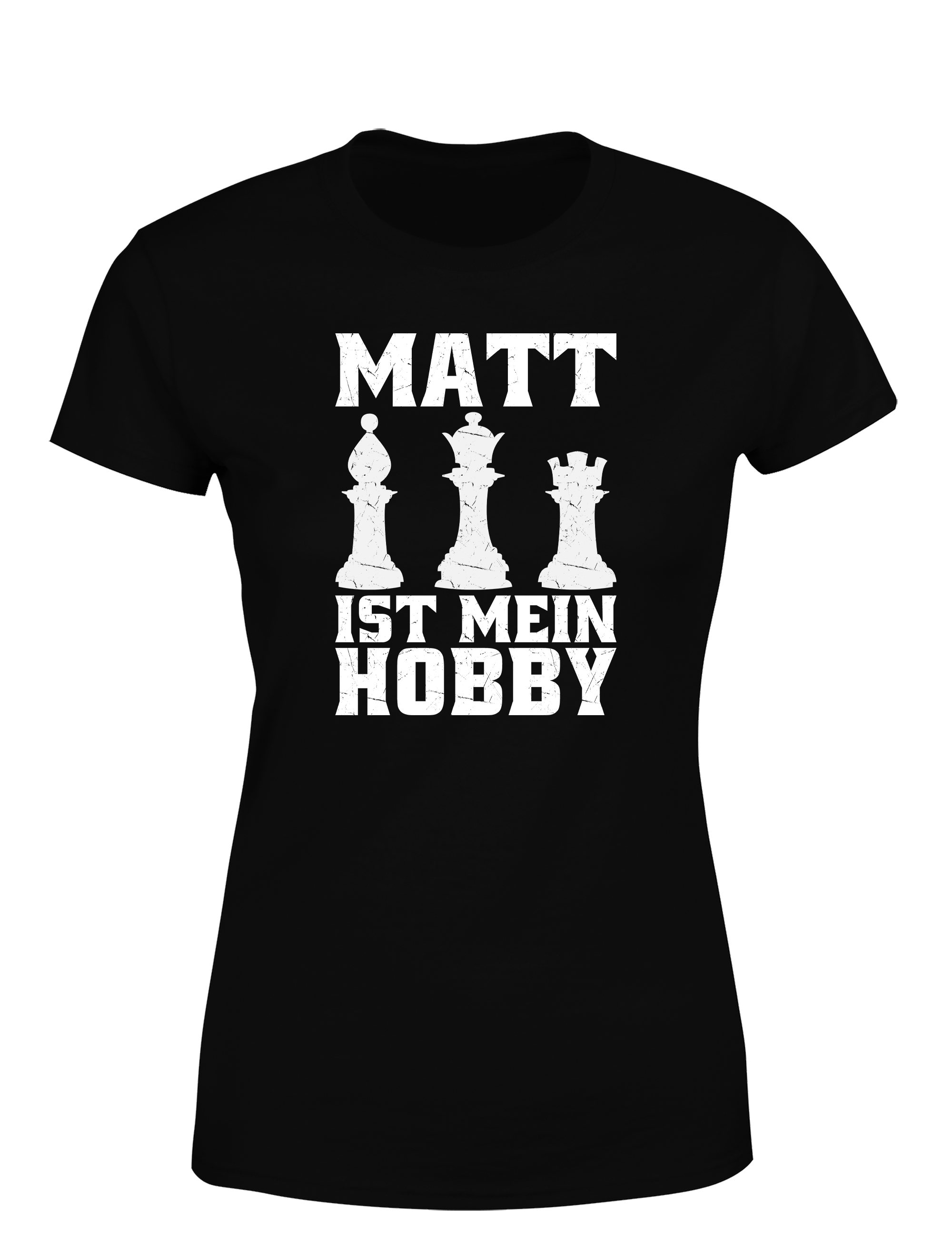 Matt ist mein Hobby – Damen T-Shirt im Retro Stil | Perfektes Damen Shirt für Schachspieler, Turniere, Freizeit & Geschenkidee
