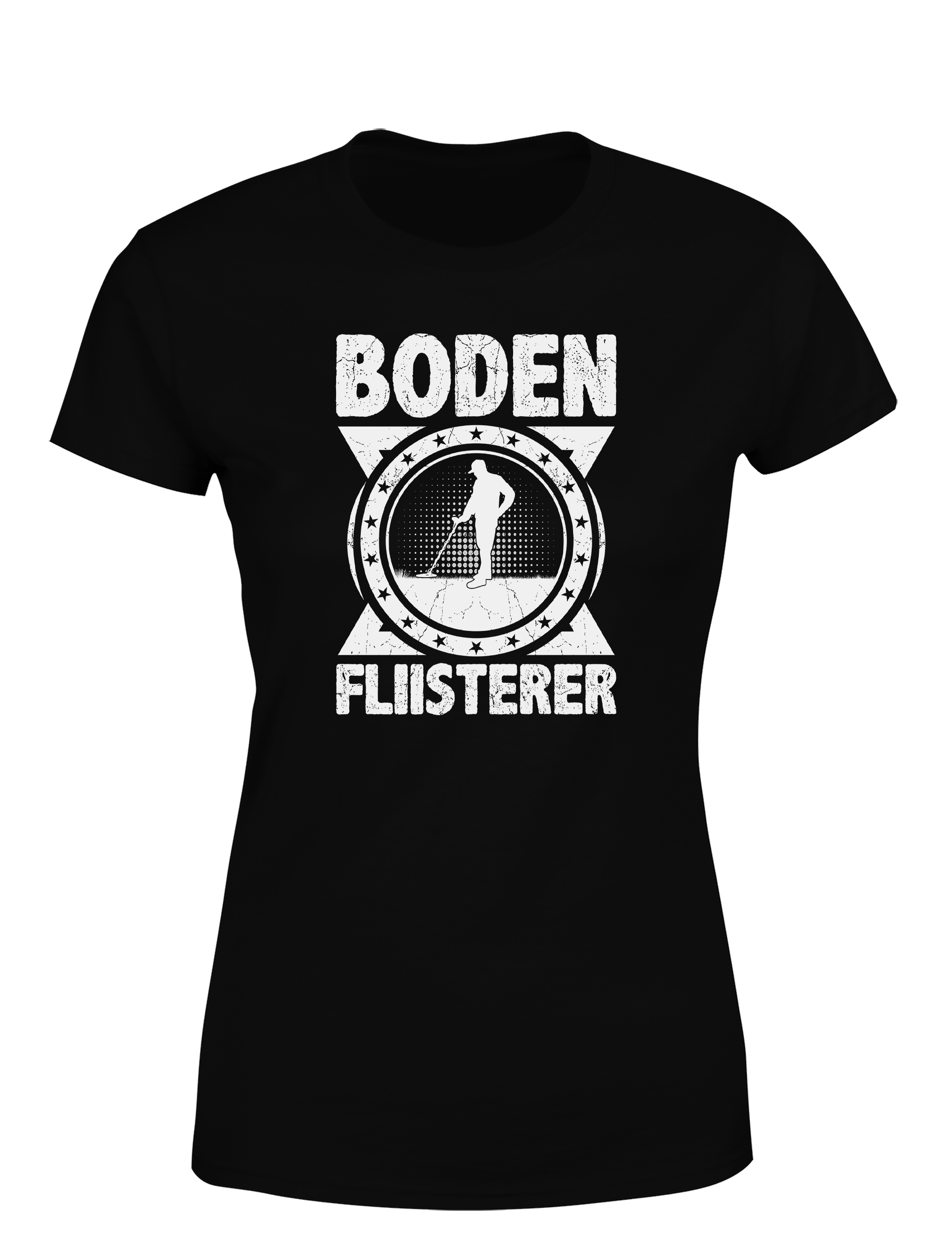 Bodenflüsterer – Damen T-Shirt im Retro Stil | Lustiges Shirt für Schatzsucherinnen, Hobby-Sondlerinnen & Geschenkidee