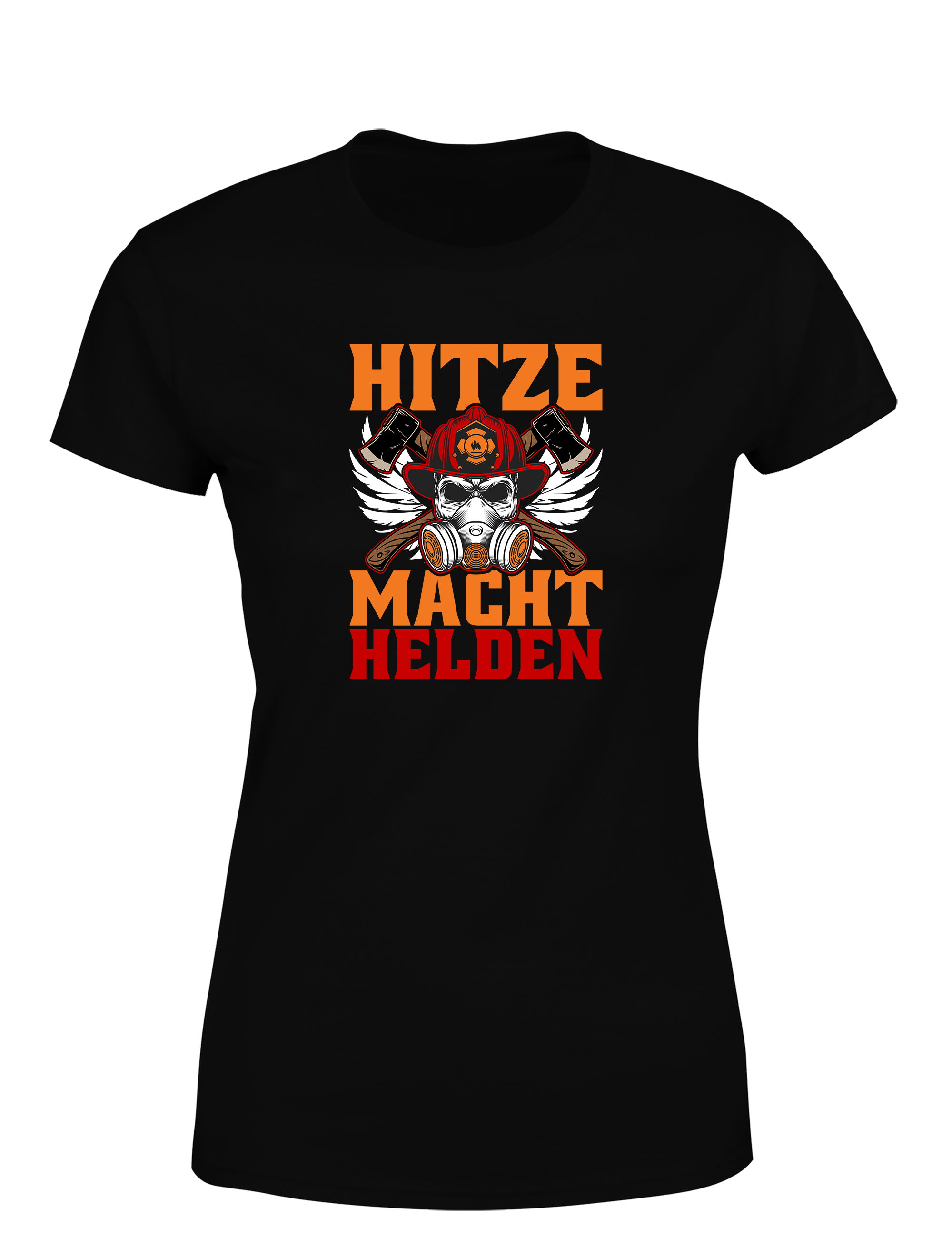 Hitze Macht Helden – Damen Feuerwehr T-Shirt | Starkes Firefighter Shirt für Frauen im Einsatz
