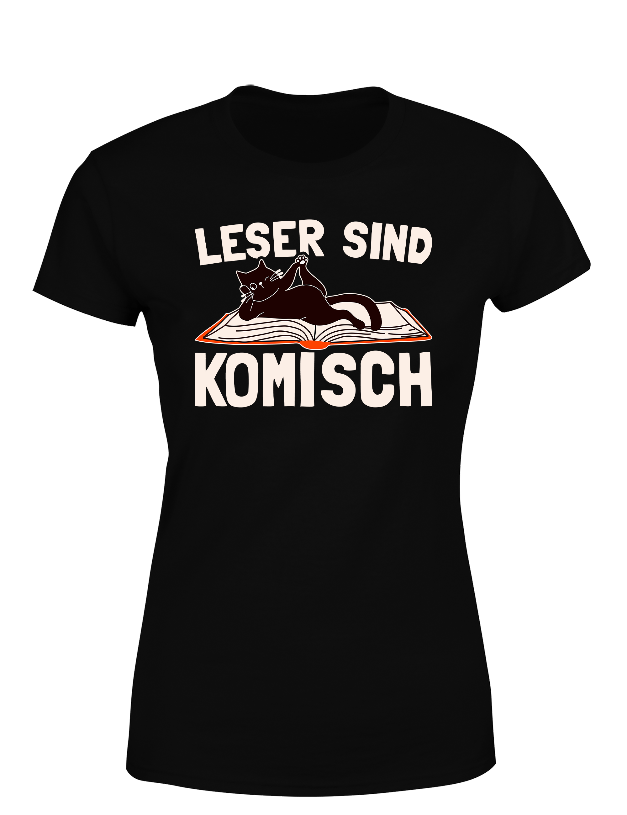 Leser sind komisch – Damen T-Shirt im Retro Stil | Lustiges Shirt für Leseratten, Bibliothek & Geschenkidee