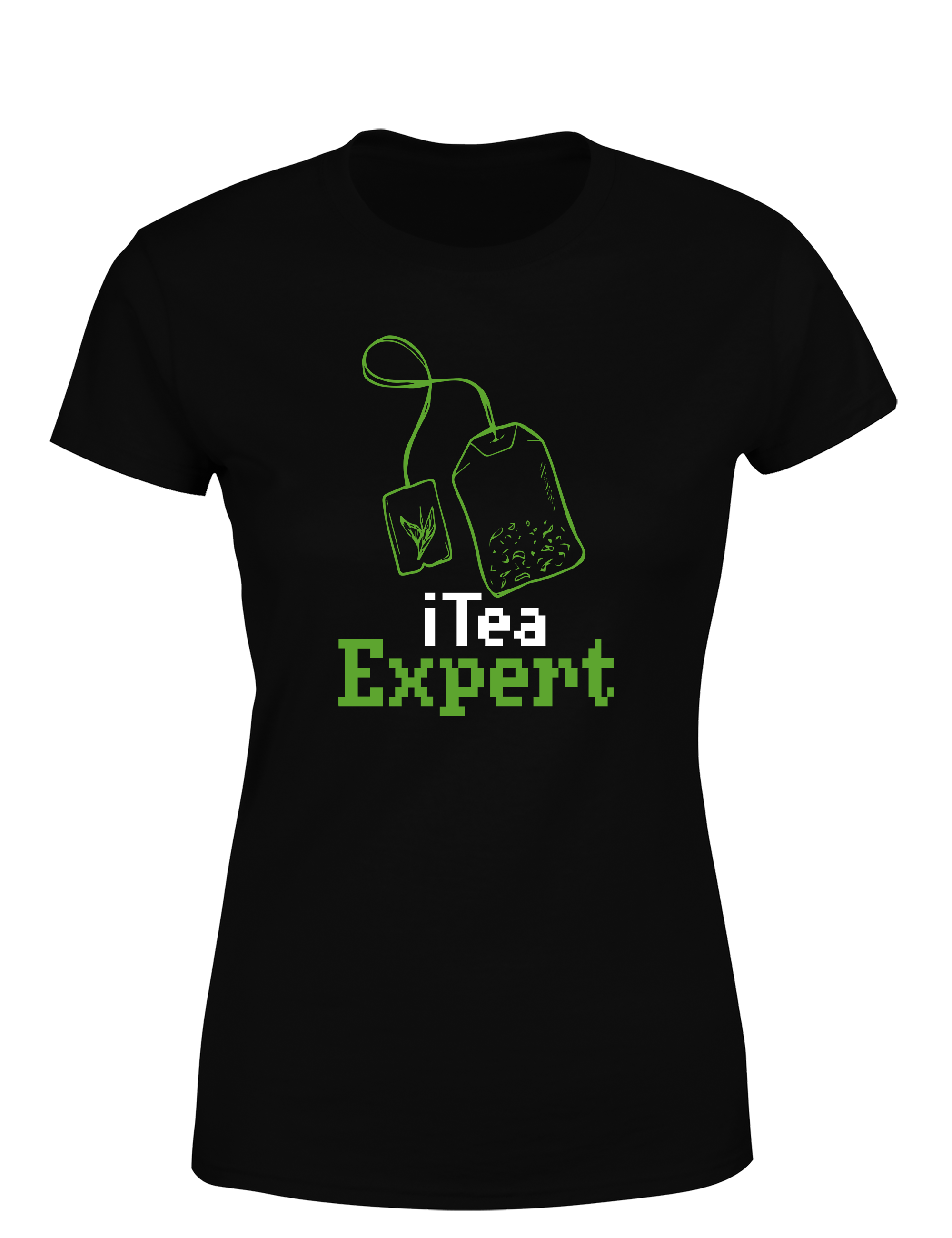 I Tea Expert – Damen T-Shirt im Retro Stil | Lustiges Nerd Shirt für Teeliebhaberinnen, Coderinnen & IT-Fans