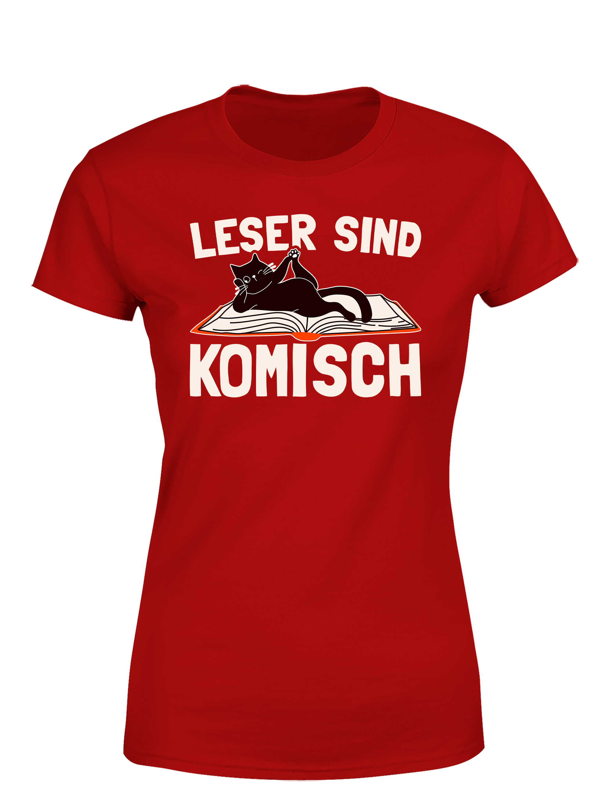 Leser sind komisch – Damen T-Shirt im Retro Stil | Lustiges Shirt für Leseratten, Bibliothek & Geschenkidee