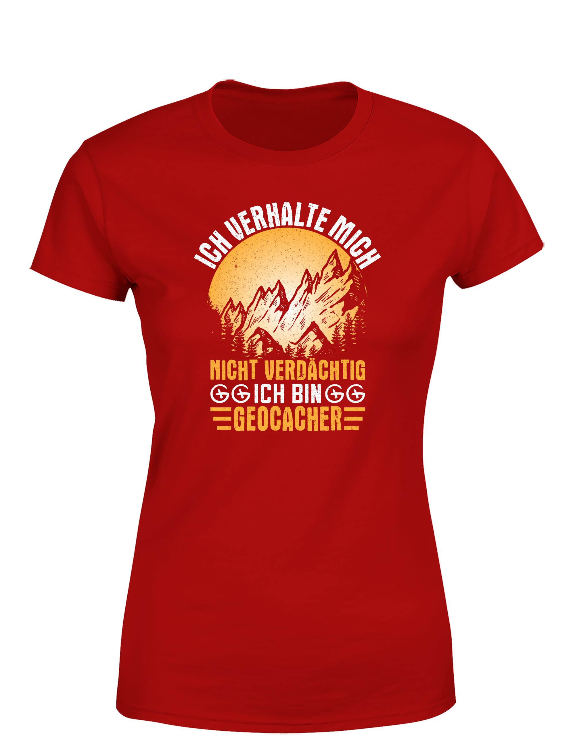 Ich verhalte mich nicht verdächtig – Ich bin Geocacher | Lustiges Damen T-Shirt für Schatzsucherinnen & Outdoor-Fans