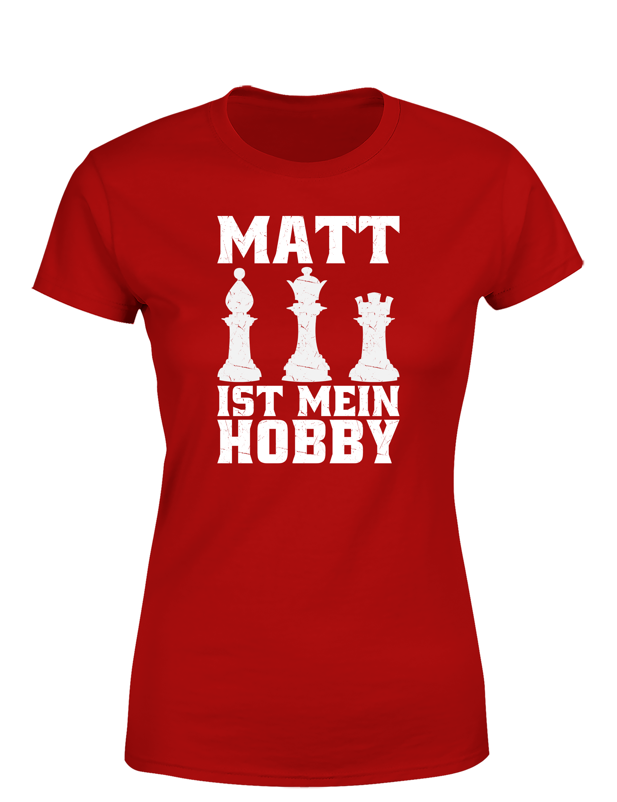 Matt ist mein Hobby – Damen T-Shirt im Retro Stil | Perfektes Damen Shirt für Schachspieler, Turniere, Freizeit & Geschenkidee