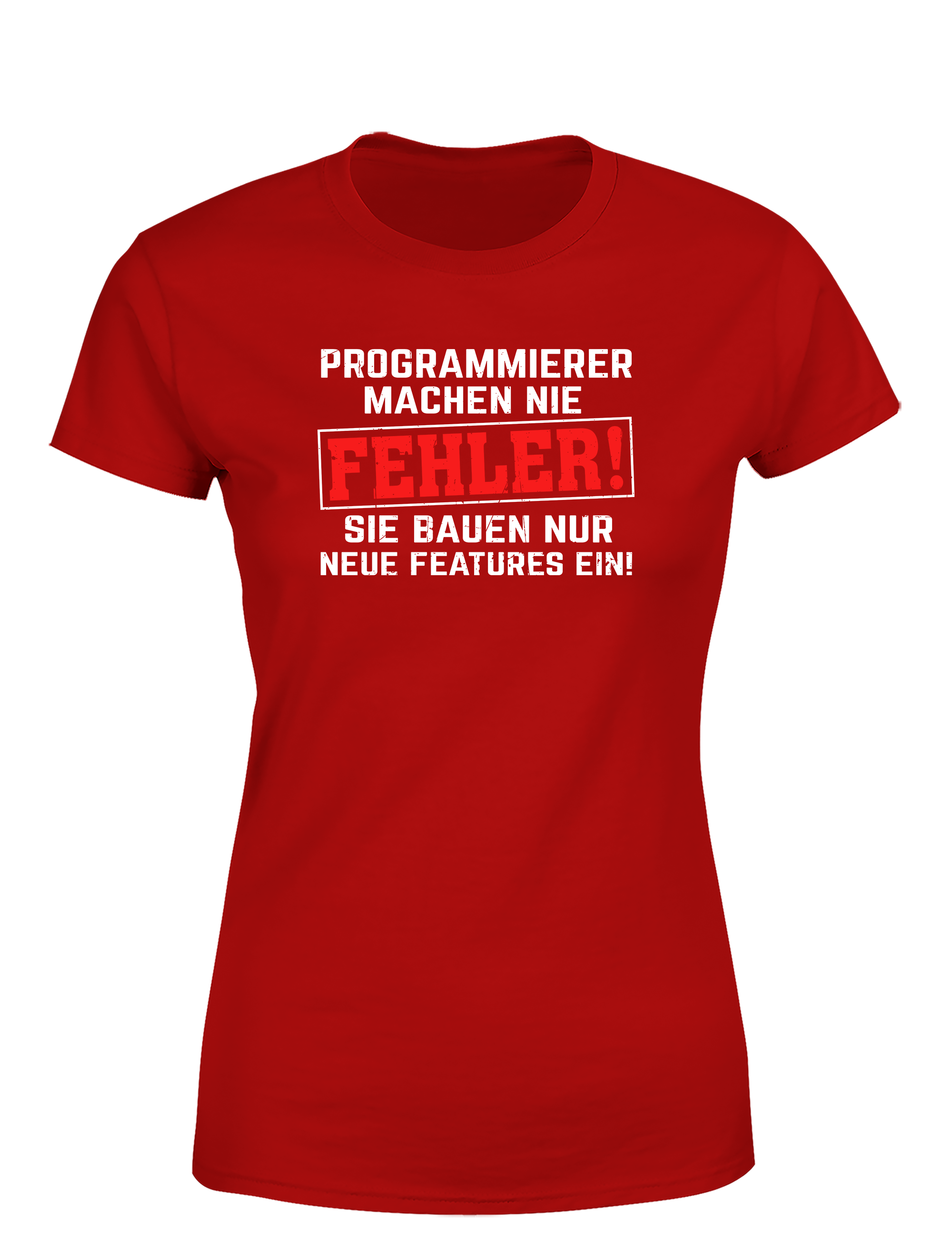 Programmierer machen nie Fehler – Damen T-Shirt im Retro Stil | Lustiges Nerd Shirt für Entwicklerinnen, Coderinnen & IT-Fans