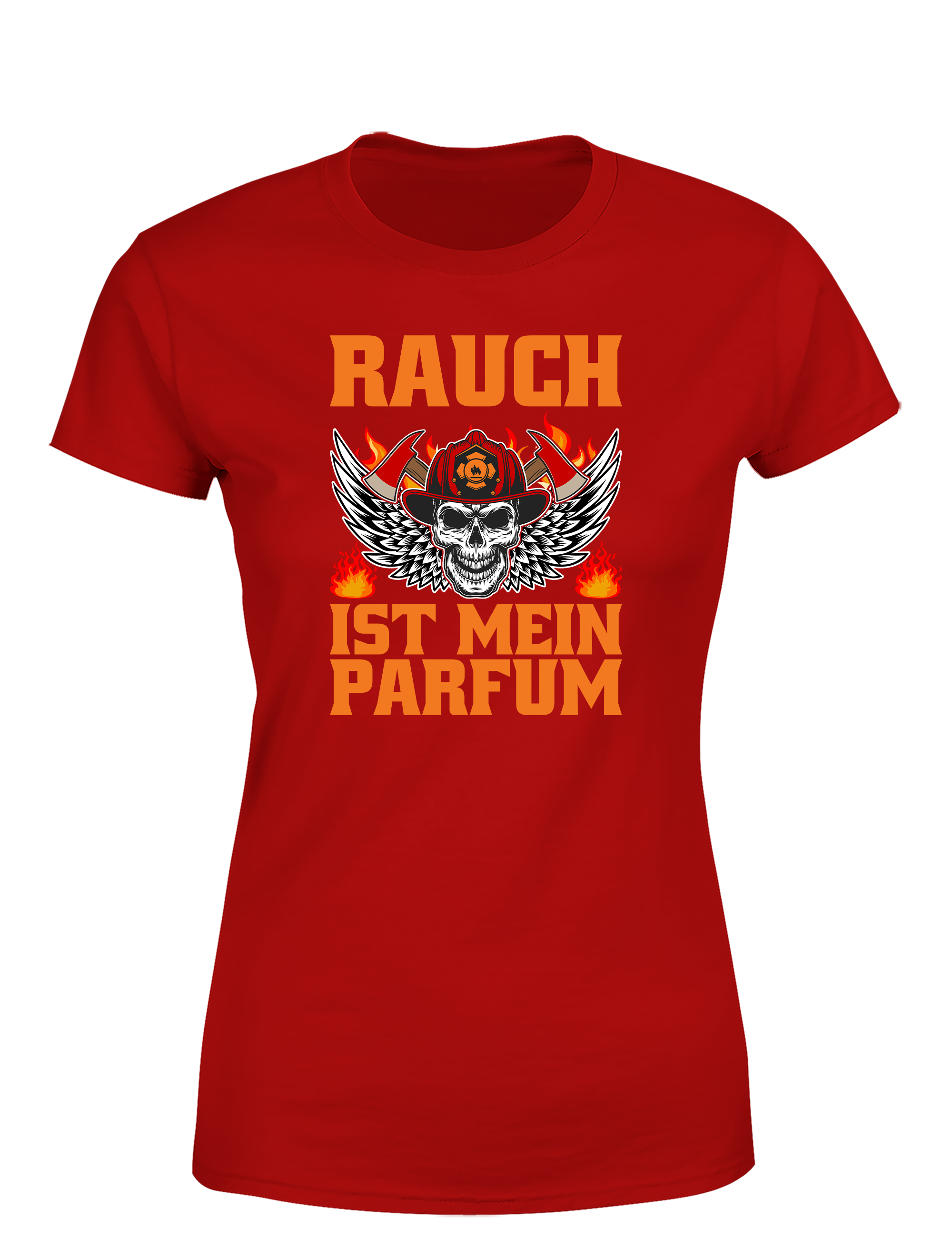 Damen T-Shirt Rauch ist mein Parfum | Cooles Feuerwehr Shirt mit Statement