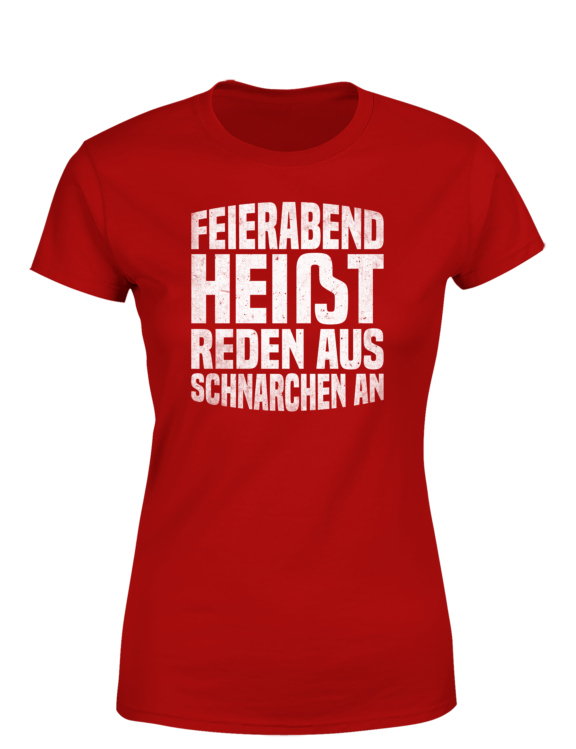 Feierabend Humor – Damen T-Shirt „Reden aus, Schnarchen an“ | Lustiges Shirt für Büroqueens & Schlafprinzessinnen