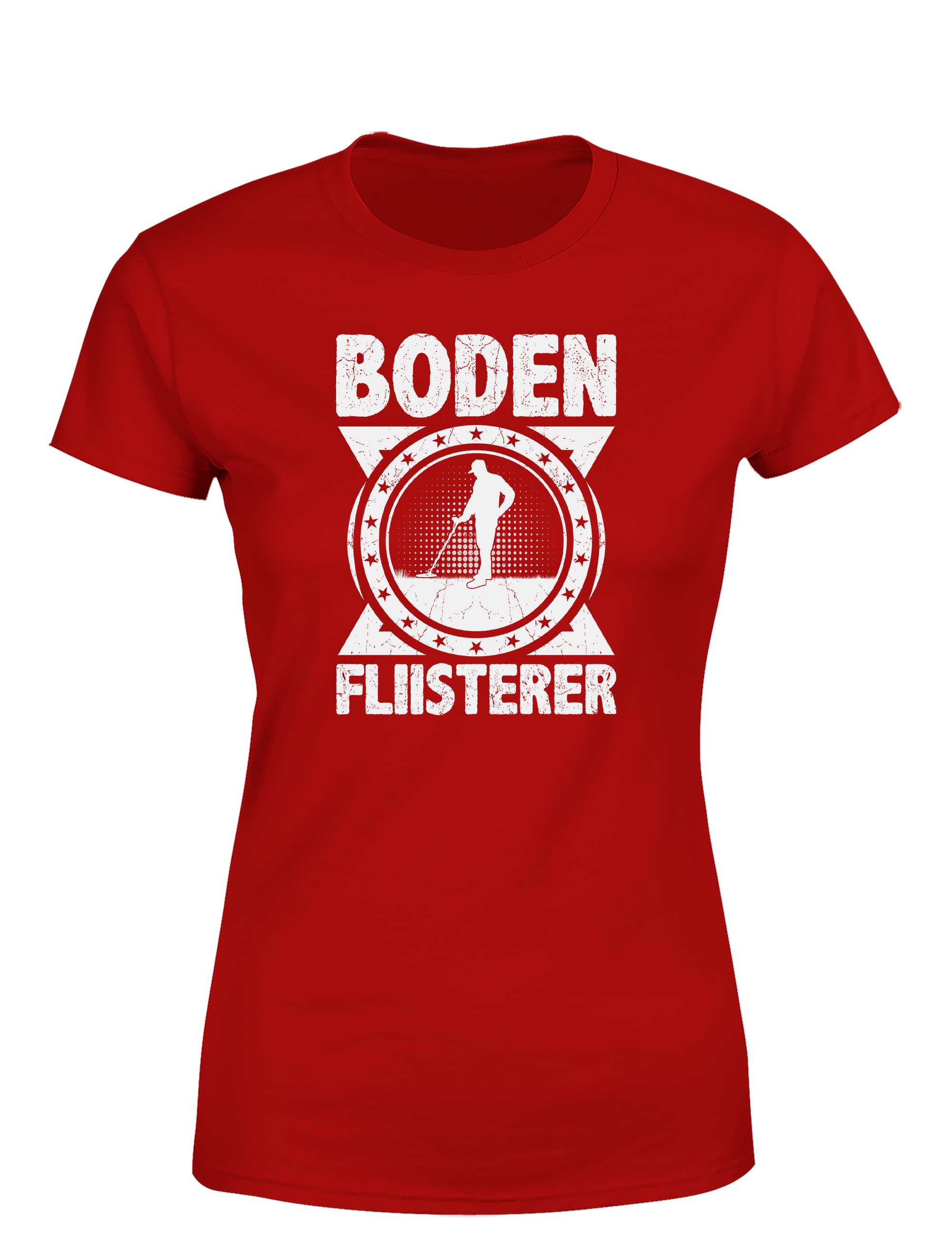 Bodenflüsterer – Damen T-Shirt im Retro Stil | Lustiges Shirt für Schatzsucherinnen, Hobby-Sondlerinnen & Geschenkidee
