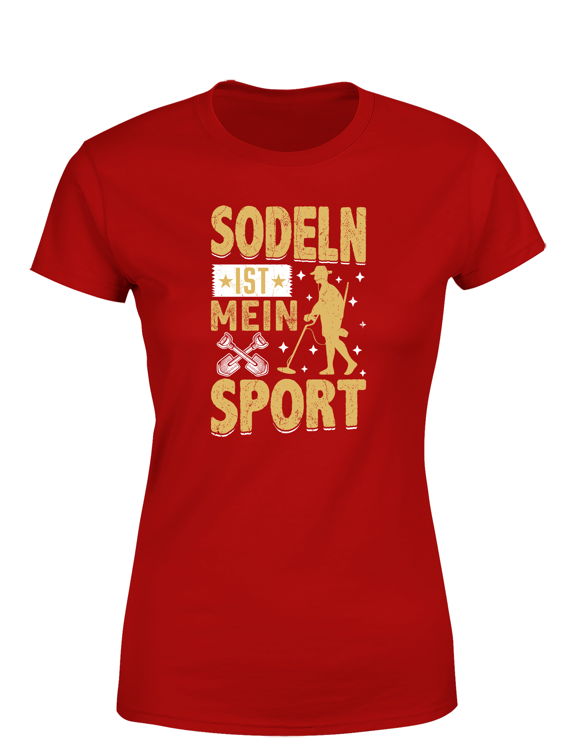 Sondeln ist mein Sport – Damen T-Shirt im Retro Stil | Lustiges Shirt für Schatzsucherinnen, Freizeit & Geschenkidee