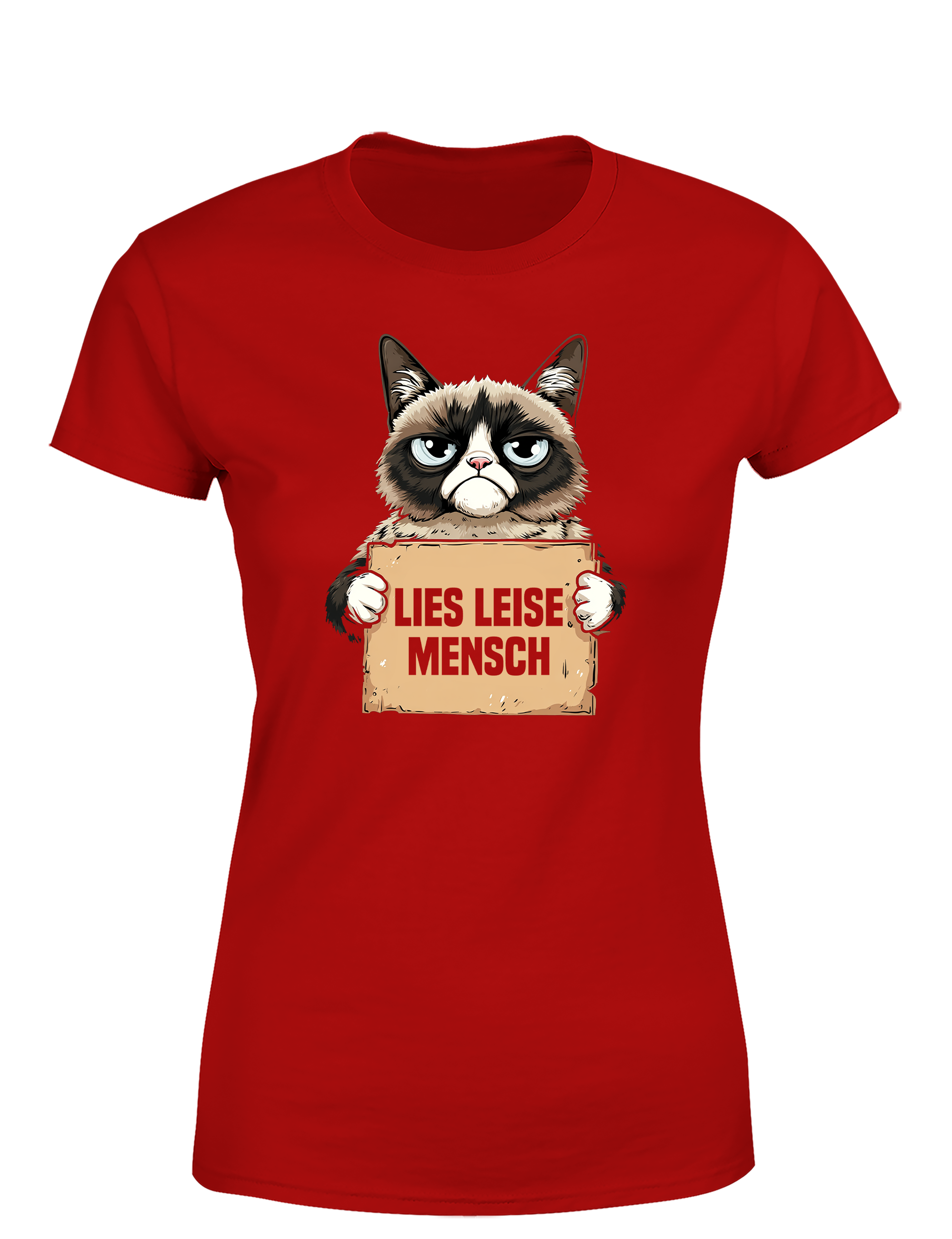 Lies leise Mensch – Damen T-Shirt im Retro Stil | Perfektes Damen Shirt für Leseratten, Bücherfreundinnen & Geschenkidee