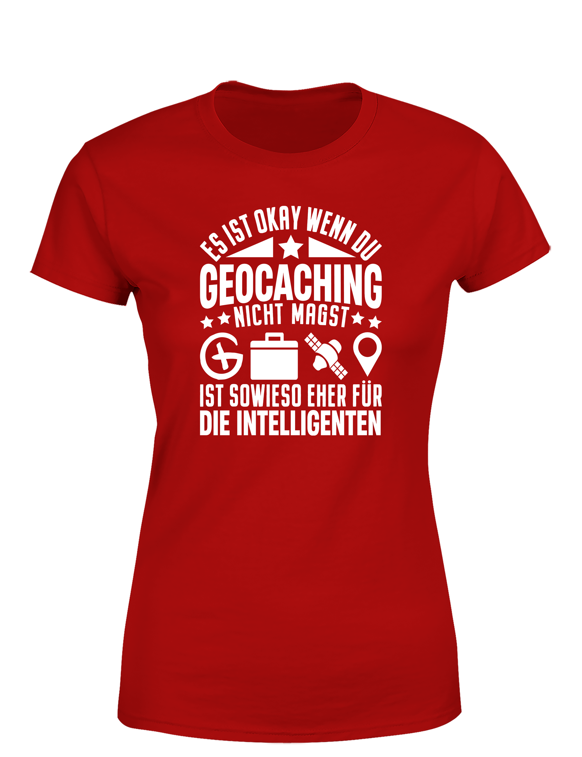 Es ist okay, wenn du Geocaching nicht magst – Damen T-Shirt im Retro Stil | Lustiges Shirt für Geocacherinnen, Schatzsucherinnen & Outdoor-Fans