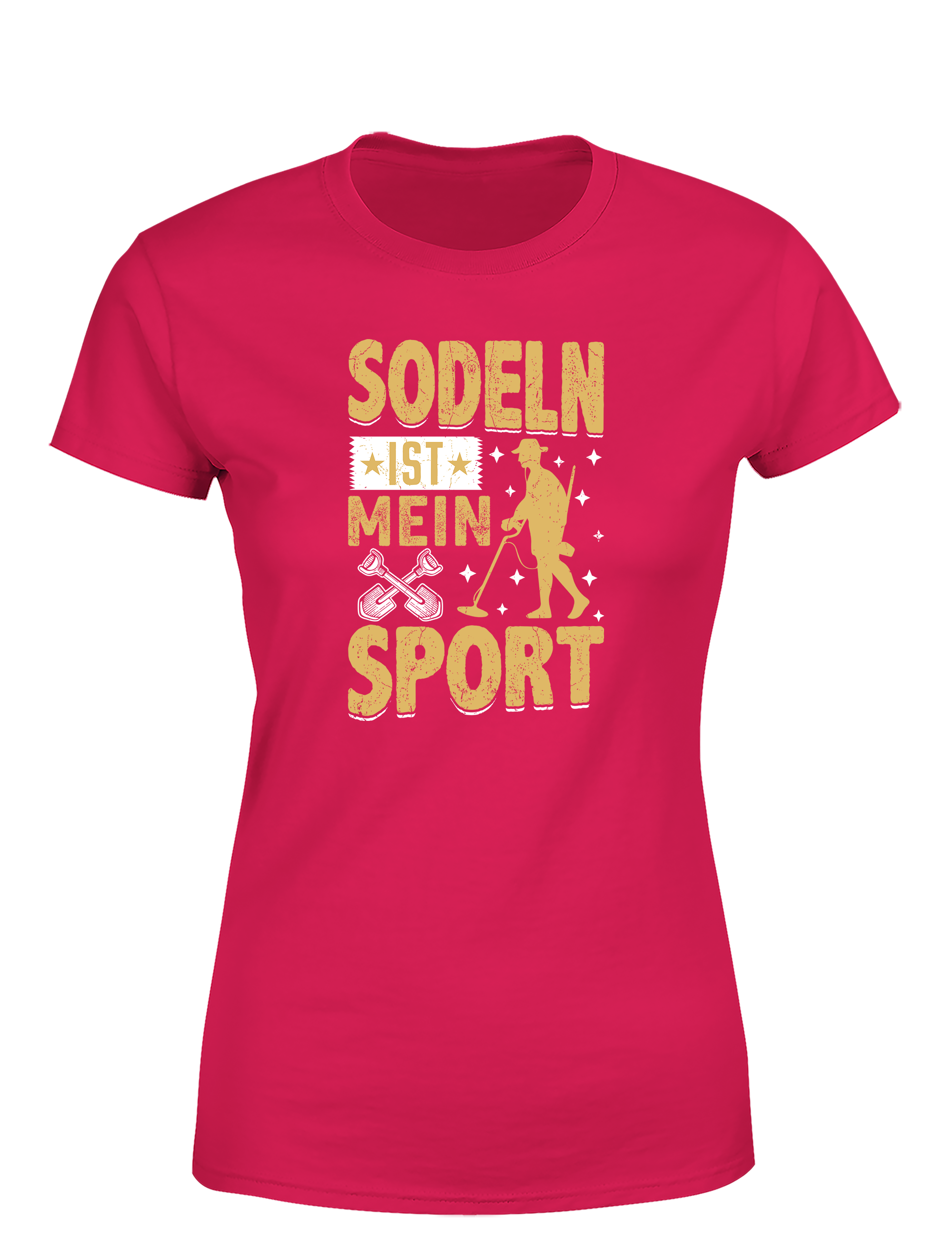 Sondeln ist mein Sport – Damen T-Shirt im Retro Stil | Lustiges Shirt für Schatzsucherinnen, Freizeit & Geschenkidee