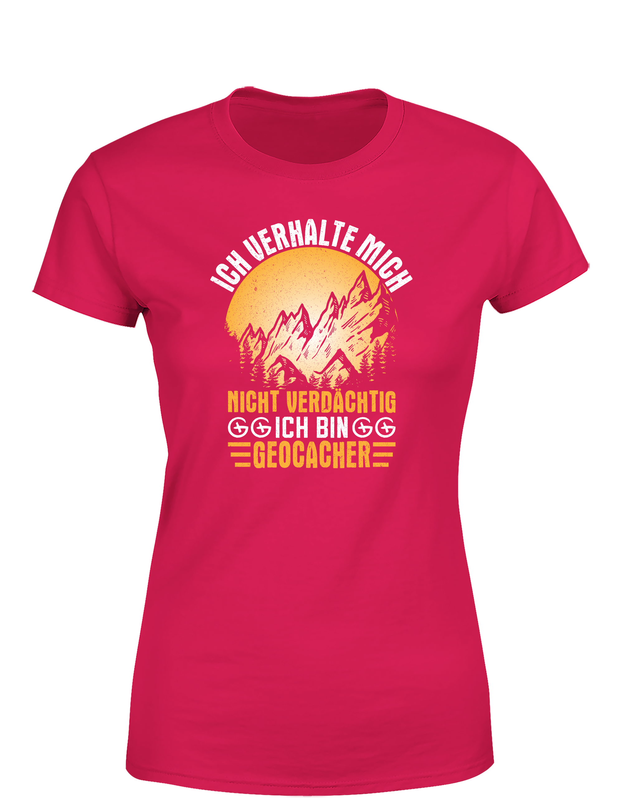 Ich verhalte mich nicht verdächtig – Ich bin Geocacher | Lustiges Damen T-Shirt für Schatzsucherinnen & Outdoor-Fans