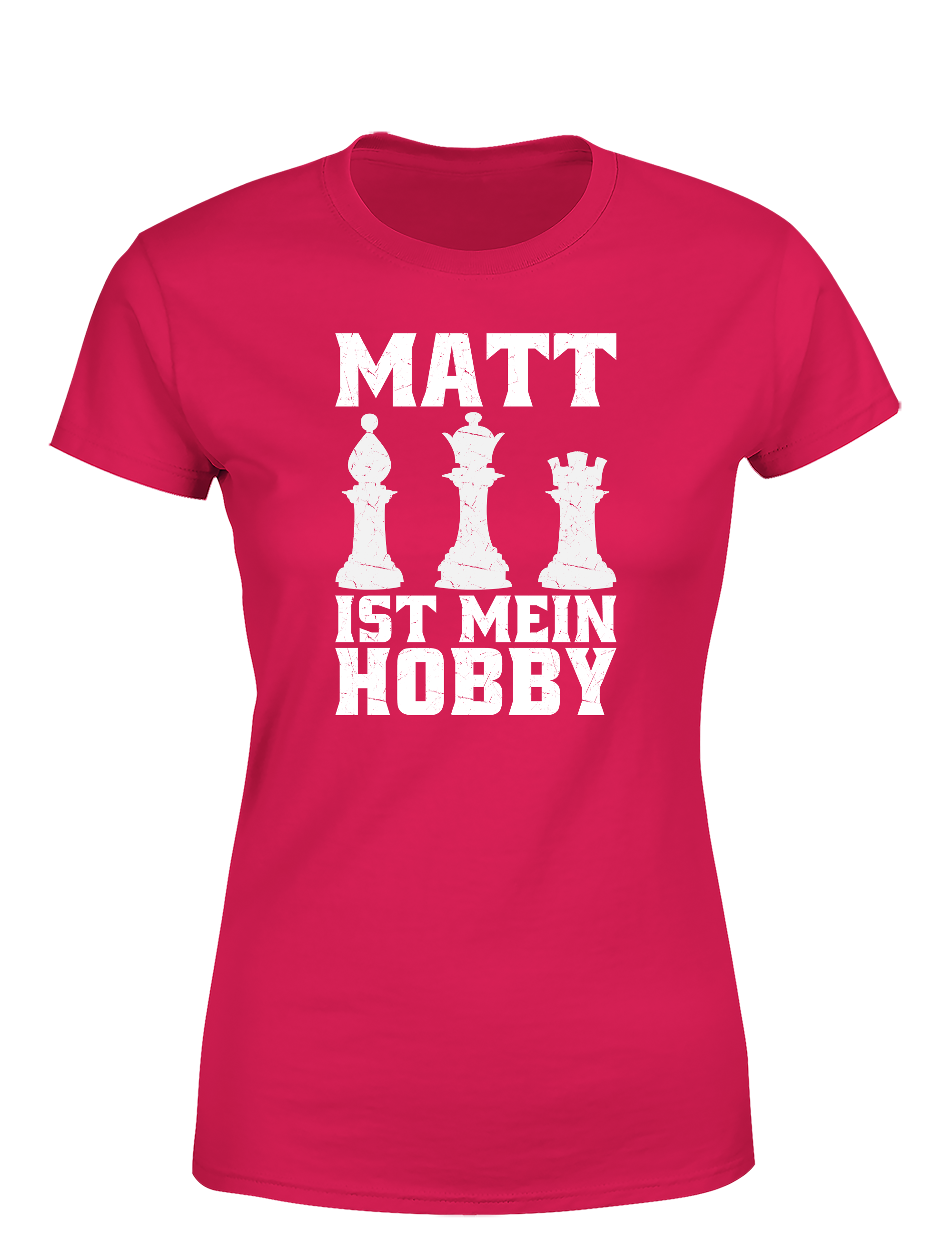 Matt ist mein Hobby – Damen T-Shirt im Retro Stil | Perfektes Damen Shirt für Schachspieler, Turniere, Freizeit & Geschenkidee