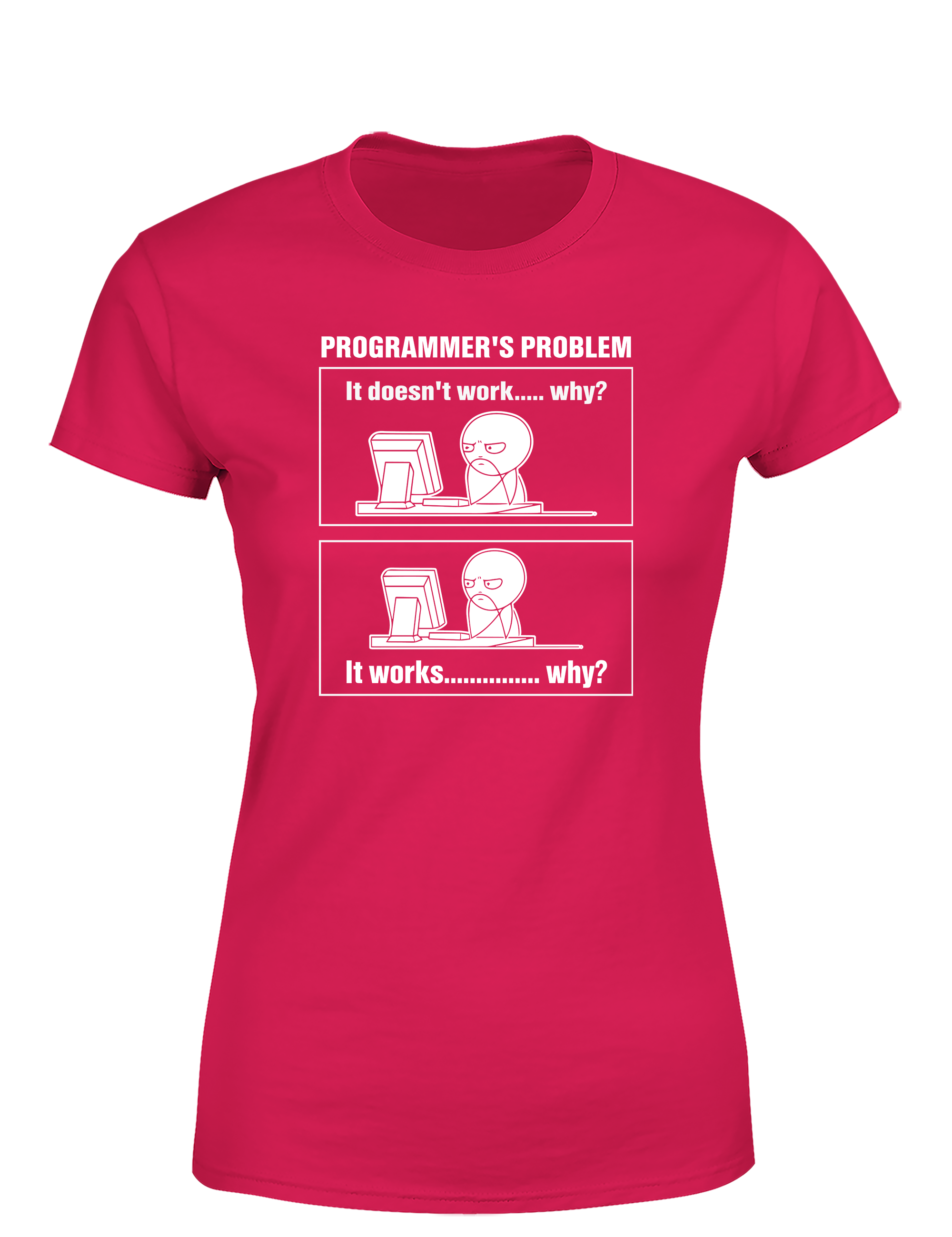 Programmer’s Problem – Damen T-Shirt im Retro Stil | Lustiges Nerd Shirt für Entwicklerinnen, Coderinnen & IT-Fans