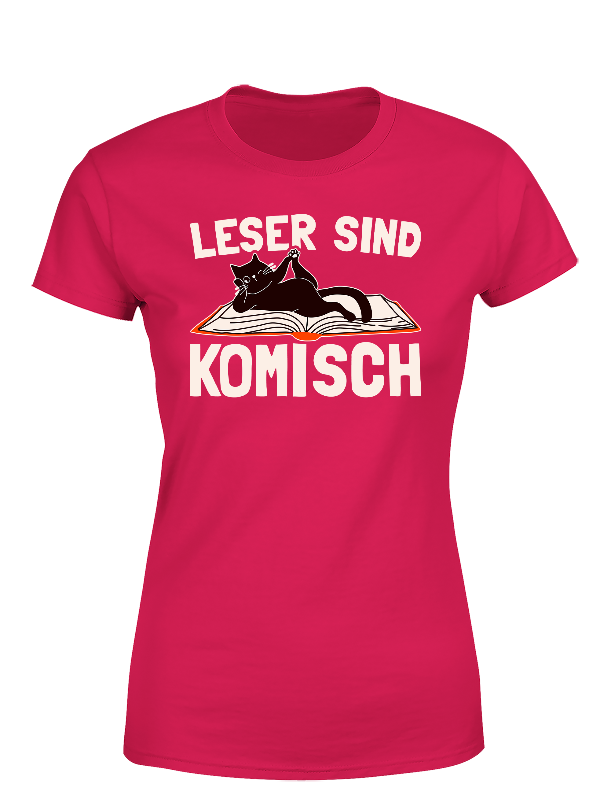 Leser sind komisch – Damen T-Shirt im Retro Stil | Lustiges Shirt für Leseratten, Bibliothek & Geschenkidee