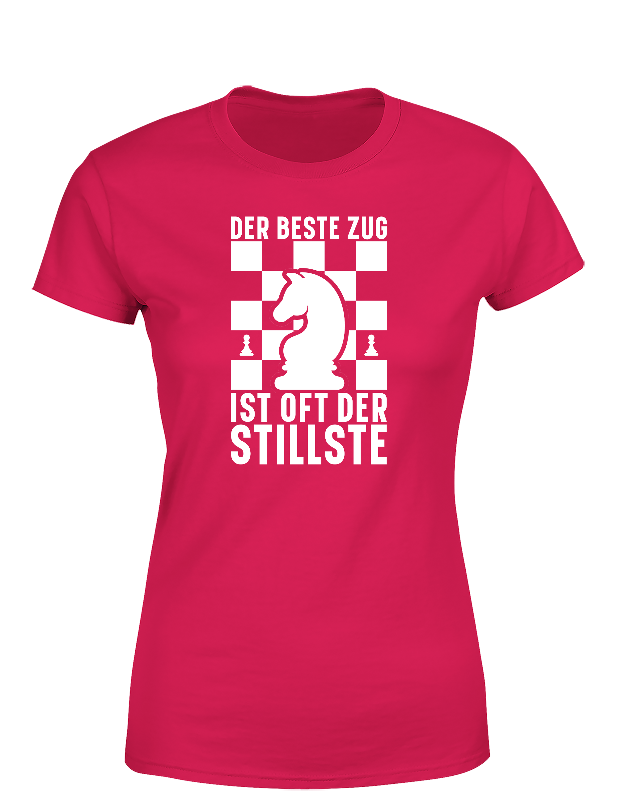 Der beste Zug ist oft der stillste – Damen T-Shirt im Retro Stil | Stylisches Damen Shirt für Schachspielerinnen, Turniere, Freizeit & Geschenkidee