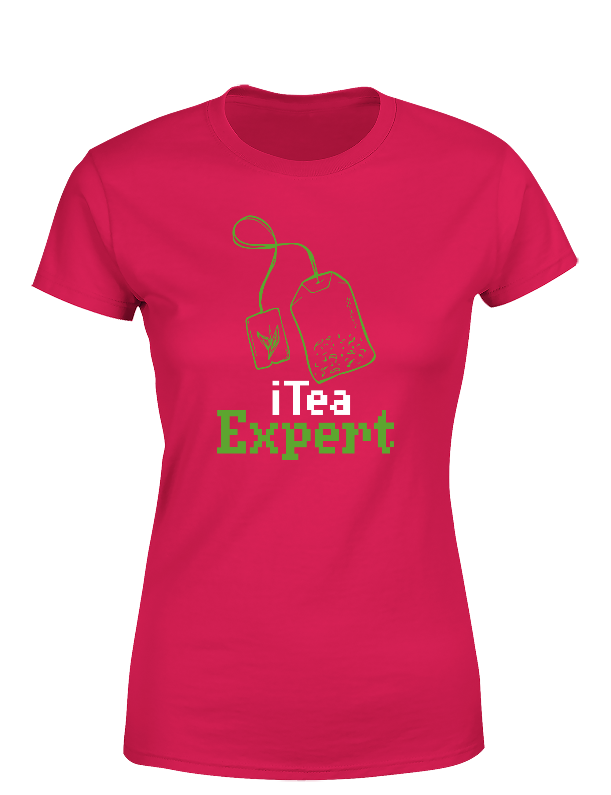 I Tea Expert – Damen T-Shirt im Retro Stil | Lustiges Nerd Shirt für Teeliebhaberinnen, Coderinnen & IT-Fans
