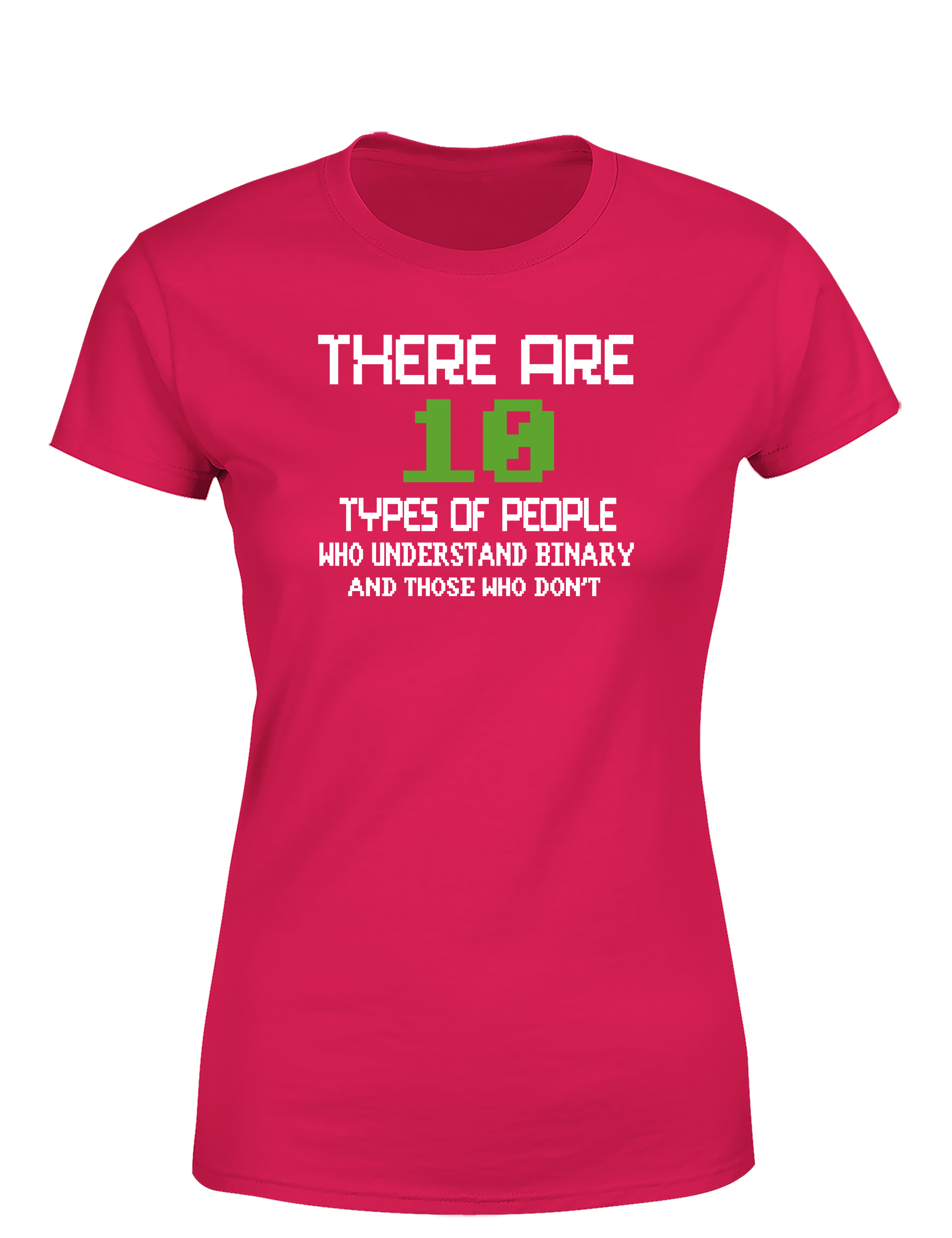 There Are 10 Types of People – Damen T-Shirt im Retro Stil | Lustiges Nerd Shirt für Programmiererinnen, Entwicklerinnen & IT-Fans