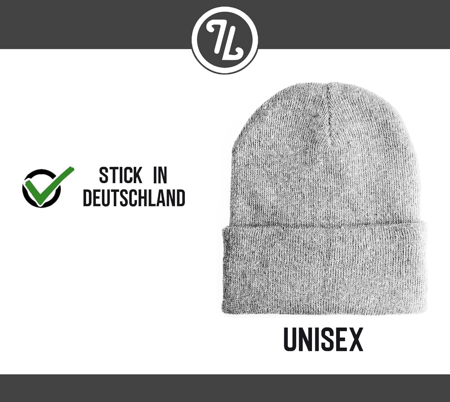 Beanie Team Glühwein Statementmütze mit gesticktem Schriftzug aus Strick für Herren und Damen Uni weich elastisch wintertauglich humorvoll Design