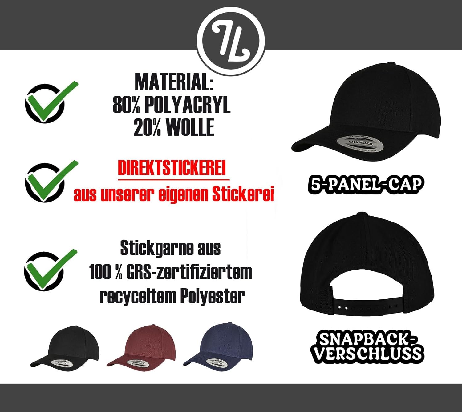 Snapback - Ich Bin der legendäre LKW Fahrer von dem alle reden! | lustiger Trucker Spruch | Cap für Brummifahrer, Berufskraftfahrer, Fernfahrer, Spedition, Geschenk für Männer